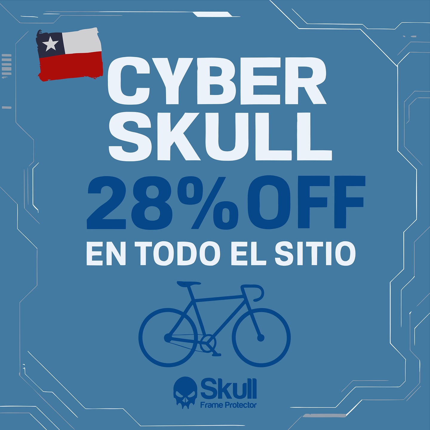 🔥 ¡El 18 no se acaba! 🔥
Y como Octubre es el mes 10 y lo celebramos con un 28% OFF en todos los productos Skull Frame Protector.
Porque después de las fondas, la bici sigue siendo tu mejor partner 🚵♂️⚡
⚡️ Promo válida durante el Cyber del 5 al 12 de Octubre
🛒 Corre a nuestra web y asegura tu protector con 28% de descuento
👉 Link en bio
#SkullFrameProtector #CyberSkull #BeOriginalBeSkull