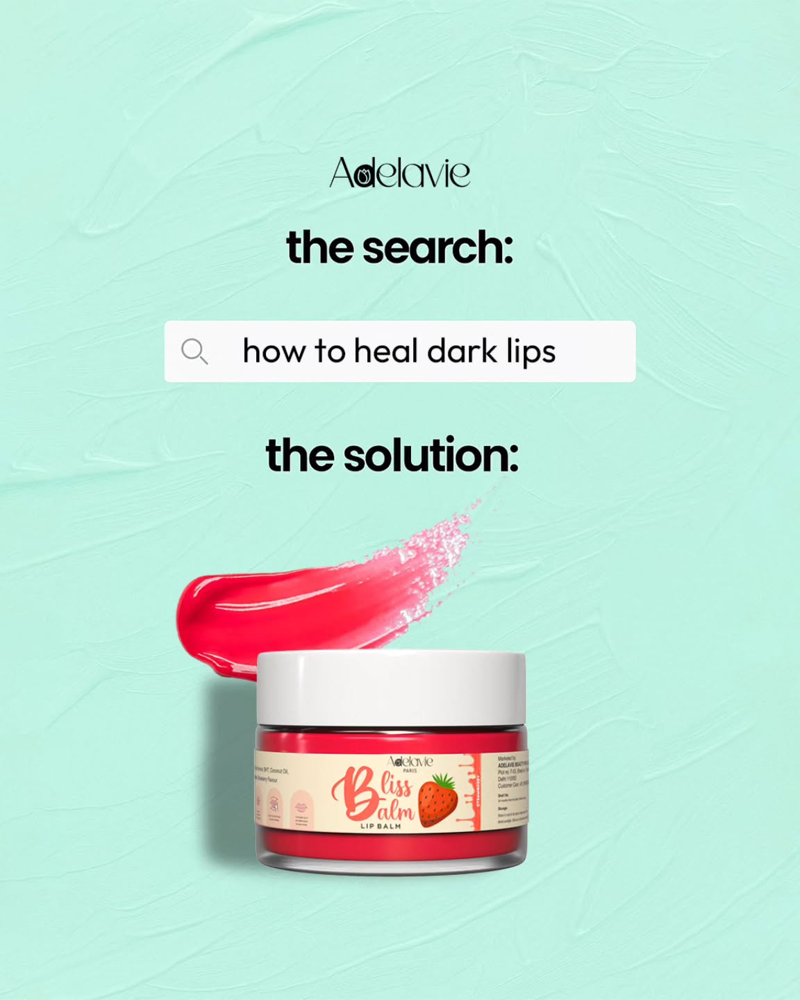 Do you have Dark Lips, Hold on 🖐️ We have a solution
Try our adelavie berry bliss lip balm for beautiful lips 💋
#adelavie #lipgloss #lipbalm #ɴᴇᴡᴏɴᴇ #lips #darklips #adelaviebeauty #viral #lipcare #skıncareroutine #lipistick