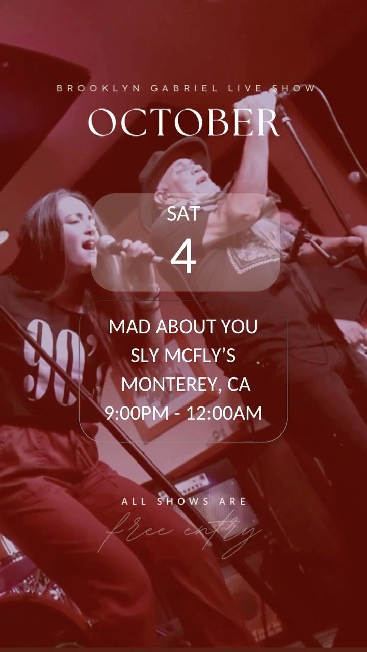 Hey my Monterey peeps! Come out tomorrow to Sly McFly’s for a night of classic rock and country music with Mad About You!
#live #livemusic #classicrock #country #monterey