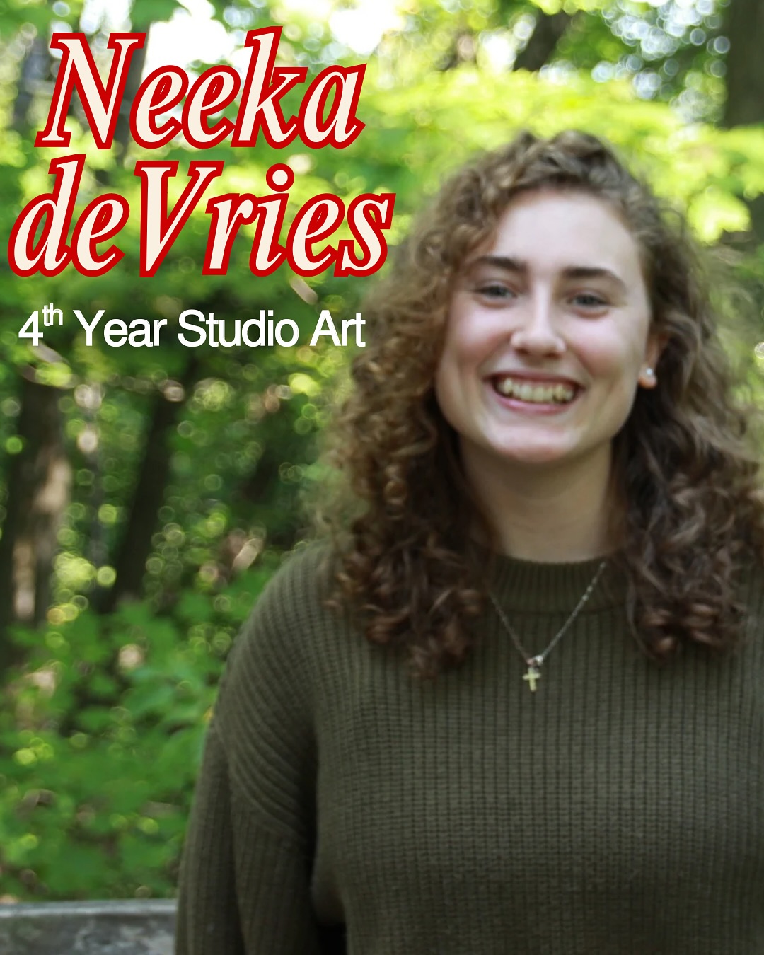 Meet Neeka!
Neeka is in her fourth year of Studio Art and her third year as an intern! From hospitality to sweater designing, we are so happy to have her on the team!