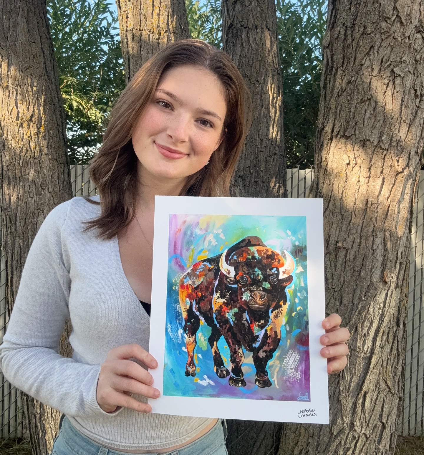 Meet one of my newest print releases — ‘Roaming Free’ 🦬
When I started this piece, I wanted to capture more than just the animal itself. The bison has always represented strength, resilience, and community to me. It’s an animal that carries deep history on the prairies, a reminder of survival, groundedness, and connection to the land. As I layered the paint, I thought about how these creatures once roamed in massive herds, shaping the landscape — wild, powerful, and untamed.😊
For me, this painting isn’t just about wildlife. It’s about honoring what came before us and finding beauty in both power and gentleness. Every brushstroke was a balance of abstract chaos and quiet calm, a way of showing how strength doesn’t have to be loud — sometimes it’s steady, patient, enduring.
This is why I love creating art: every piece becomes a story you can live with, a reminder of something bigger than us.🫶
Would you hang a bison in your home? And if so, where do you imagine it living — in a cozy corner, an office, or somewhere it could stand as the focal point of a room? I’d love to know.
FIND THIS PRINT ON MY WEBSITE 👉 NatalieCarmella.com (link in bio)🌷
-
#homestyle #homedecorinspo #homedecorideas #homedecorart #homedecor #bison #bisonart #bisonpainting #painting #artist #yeg #yegart #yegartcollectors #yegartist #wildlifeart #wildlifeartist #abstractart #abstractartist #abstractpainting #wildernesslifestyle #edmonton #edmontonart #edmontonartist #animalart #animalartist