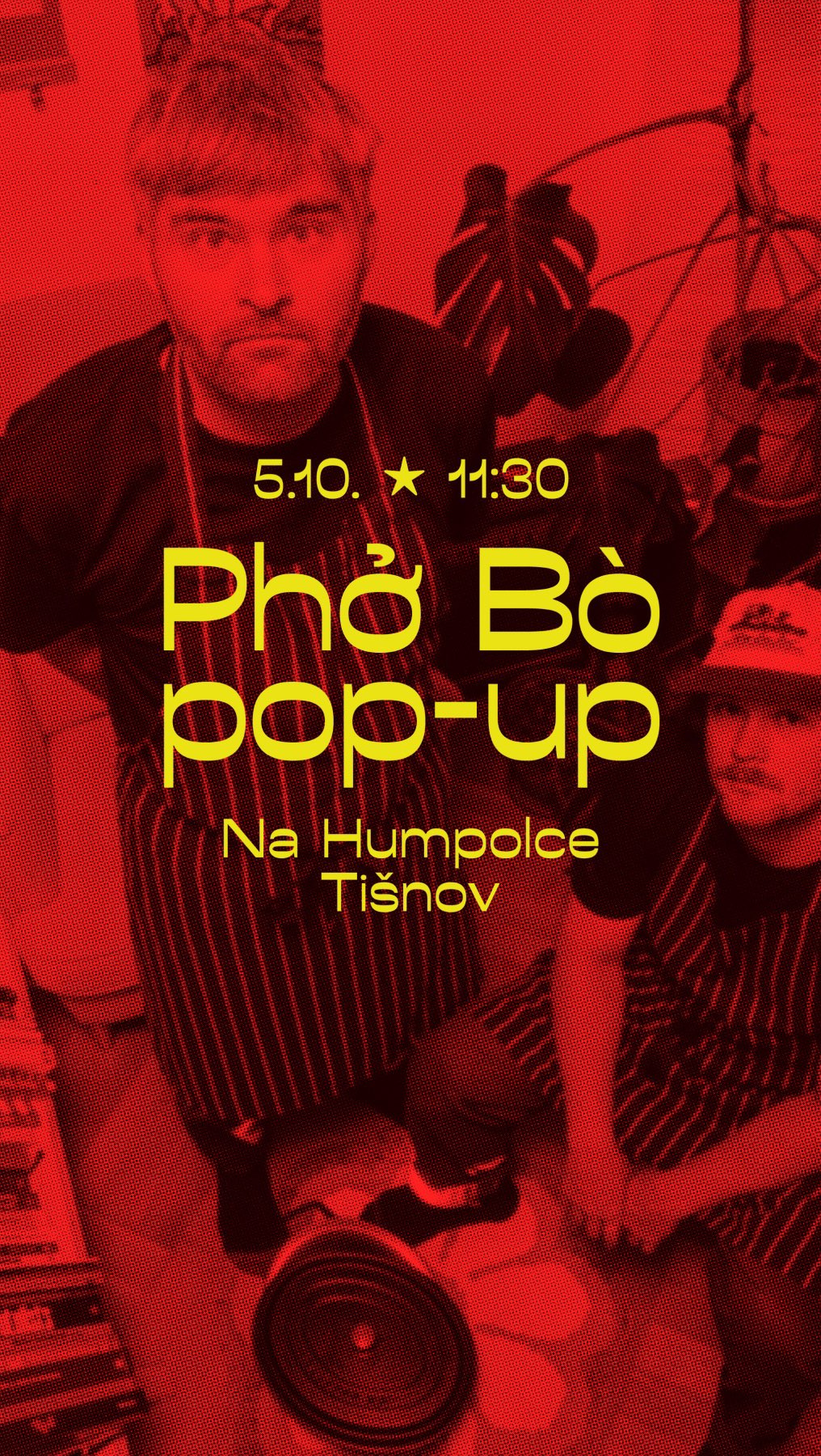 👉 Phò bò – vietnamská polévka, co dobyla svět. Lehká, voňavá, plná hovězího vývaru, nudlí, bylinek a čerstvé zeleniny… A teď si ji dáte přímo v Tišnově! 🍜✨
👨🍳 Za hrncem stojí dva kamarádi – Jirka, kreativec, co už roky pořádá kulinární a barmanské pop-upy a do Vietnamu se zamiloval, a Jakub – šéfkuchař s hvězdnou kariérou od Brna přes Prahu až po londýnskou restauraci Sketch oceněnou dvěma Michelinskými hvězdami. ⭐⭐
💥 Společně přinášejí poctivost, srandu a chuť, kterou si prostě nesmíte nechat ujít.
📅 5. října od 11:30 – Na Humpolce, Tišnov. Přijďte ochutnat Pho bò tak, jak ho kluci milujou.
👉 Rezervujte si místo a přijďte na poctivý pop-up!