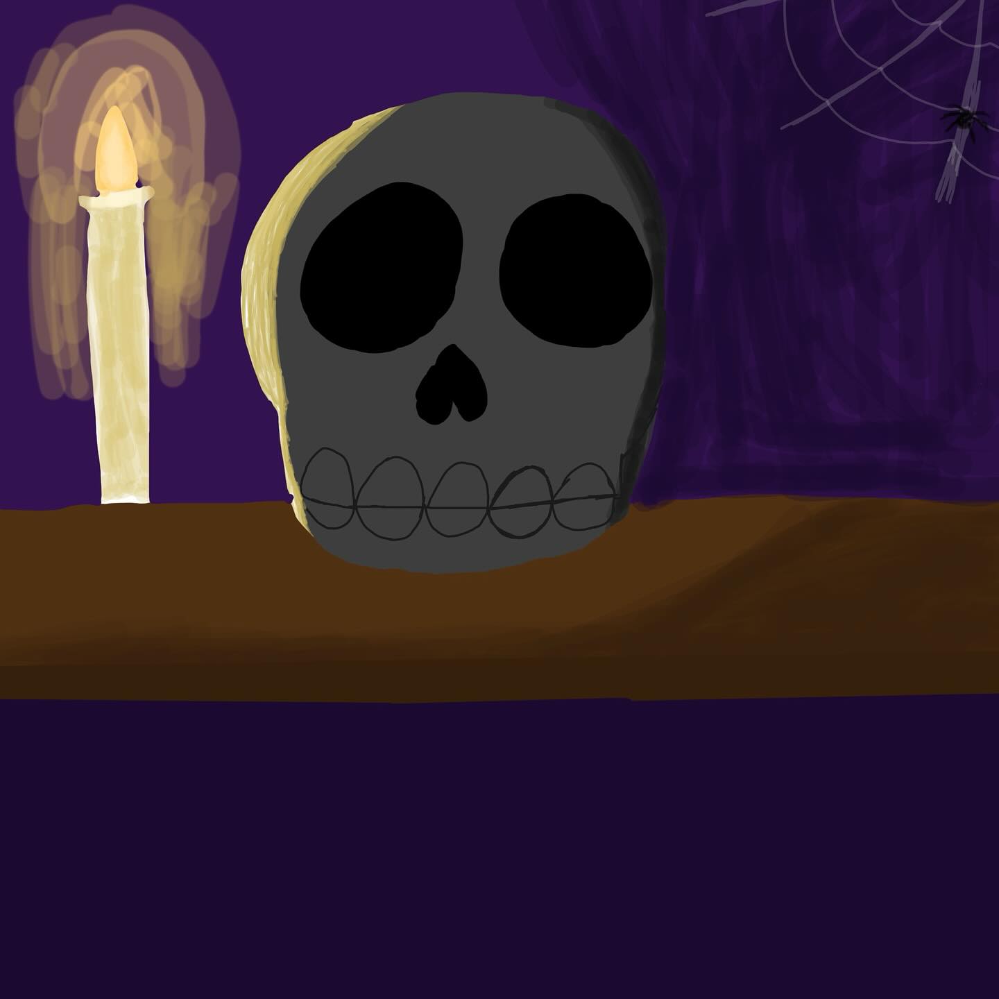 #frightfall2025 in full swing, guys and ghouls! Artwork by Boogie #skeleton @retrosupply