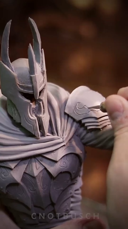 Now live! Here’s the latest update on my Overlord sculpture. This is my Thursday morning piece. Come hang out and join me in real time over at twitch.tv/cnotbusch
Today I’ll be working on sculpting his knee pads.
Main Materials:
Cosclay, Medium Firm
Cosclay, C2 Clearbond
@cosclayusa
#polymerclay #clayart #clay #sculpture #original #handmade #traditionalart #overlord