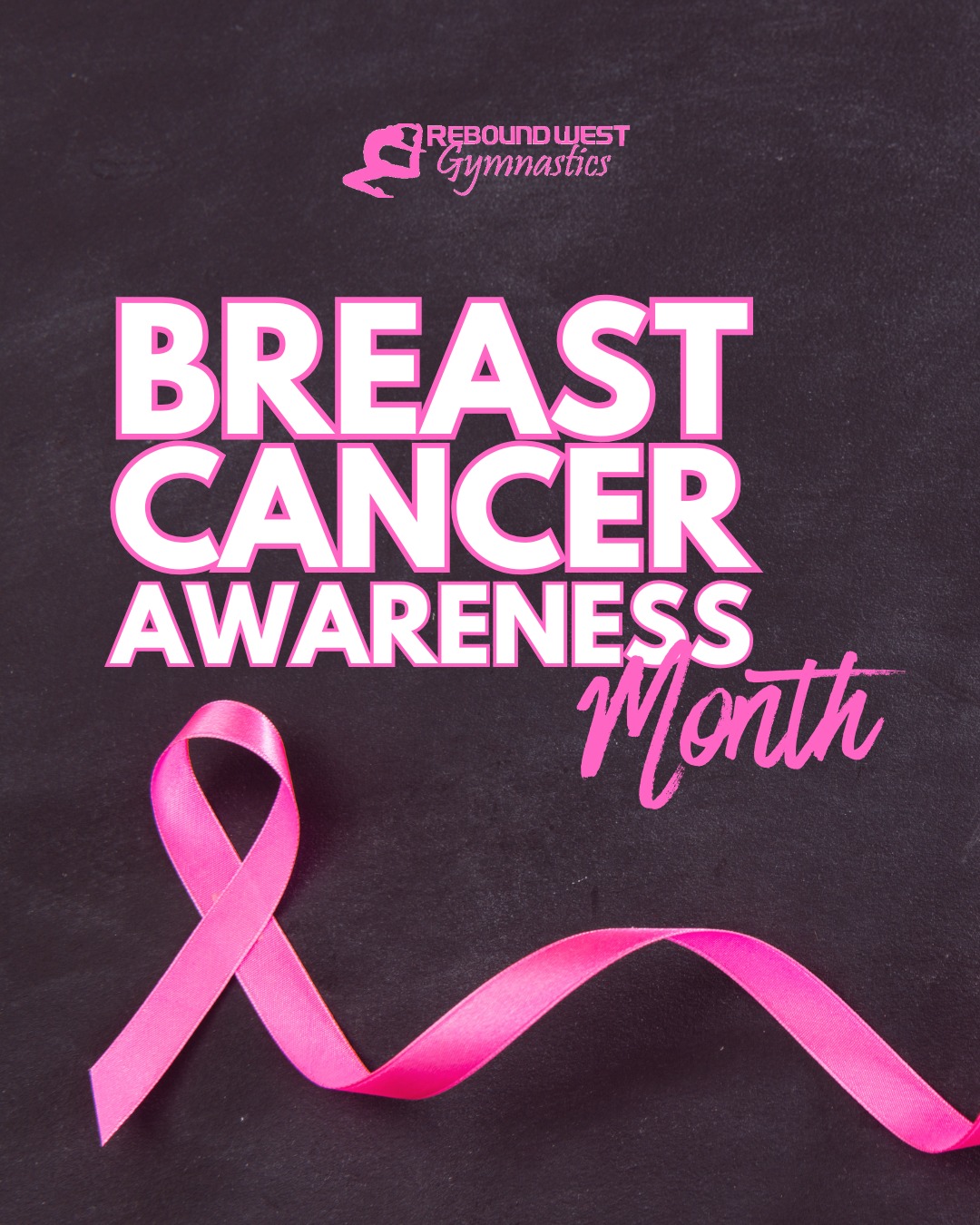 Rebound West stands united this October in the fight against breast cancer. 💞
Let’s honor, support, and spread awareness together, because early detection saves lives.
#ReboundWestGymnastics #BreastCancerAwareness #PinkOctober #StrongerTogether