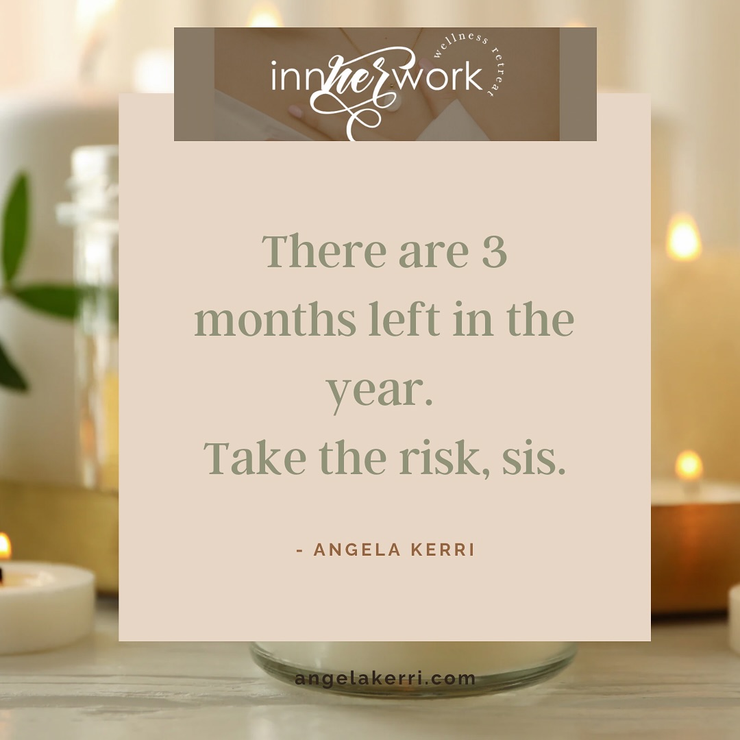 How’s your vision board, affirmation of the year coming along? Sometimes the manifestation comes when you take that perceived risk. It’s STILL your year. Do it. #angelakerri #innherwork #innerwork #taketherisk #nofear #itsyouryear #alignment #selfcare