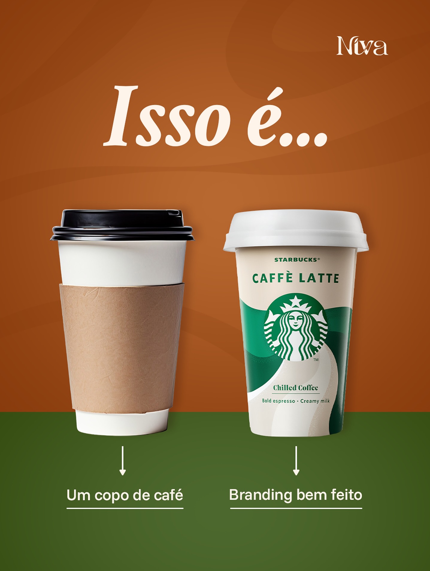 Não é apenas sobre o produto que você oferece, mas sobre como ele é percebido. Um café no mesmo copo genérico é só café. Mas quando você adiciona identidade, design, história e cuidado, ele se transforma em experiência.
Isso é branding: a arte de criar valor, conexão e lembrança sem precisar dizer uma palavra. Cada detalhe da sua marca comunica algo: cores, logo, embalagem, atendimento, tudo contribui para que seu público viva e sinta a essência do que você representa. ✨