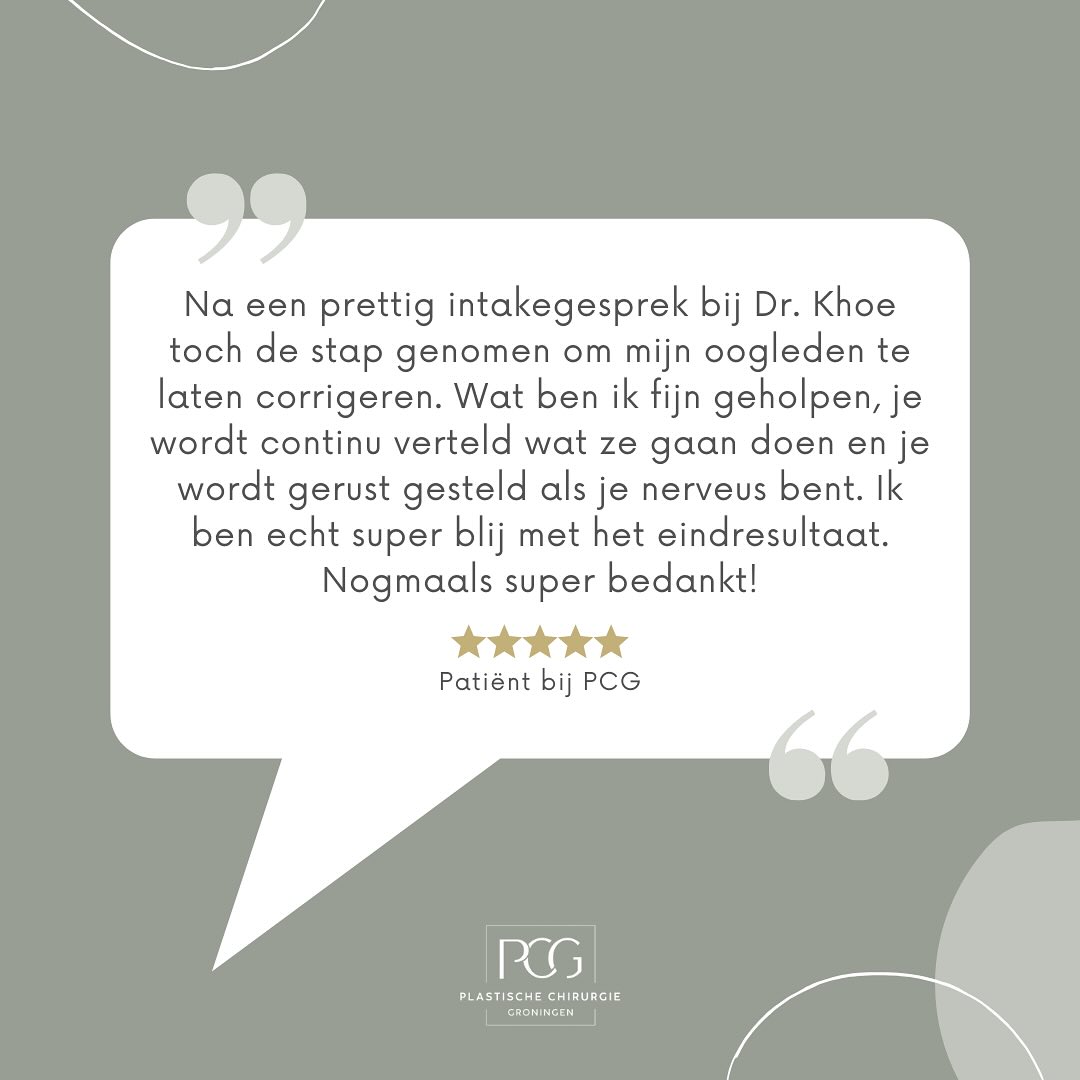 Patiënten review 🤩💭
Wilt u meer informatie of een afspraak maken voor een vrijblijvend eerste consult? Neem dan snel contact met ons op!
📞: 050 - 211 04 96
💌: info@pcgroningen.nl