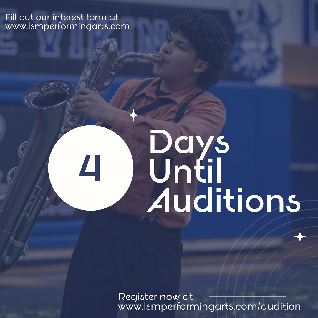 🚨 4 DAYS TO GO! 🚨
The countdown is heating up and auditions are right around the corner. This is your chance to hit the floor with LSM Winds and make 2026 unforgettable.
👉 Register today at lsmperformingarts.com/audition
👉 Or fill out the interest form at lsmperformingarts.com
(links in bio!)
#LSM #LSMwinds #WGI #WGIwinds #WGI2026 #WGIwinds2026 #PerformMAPA
