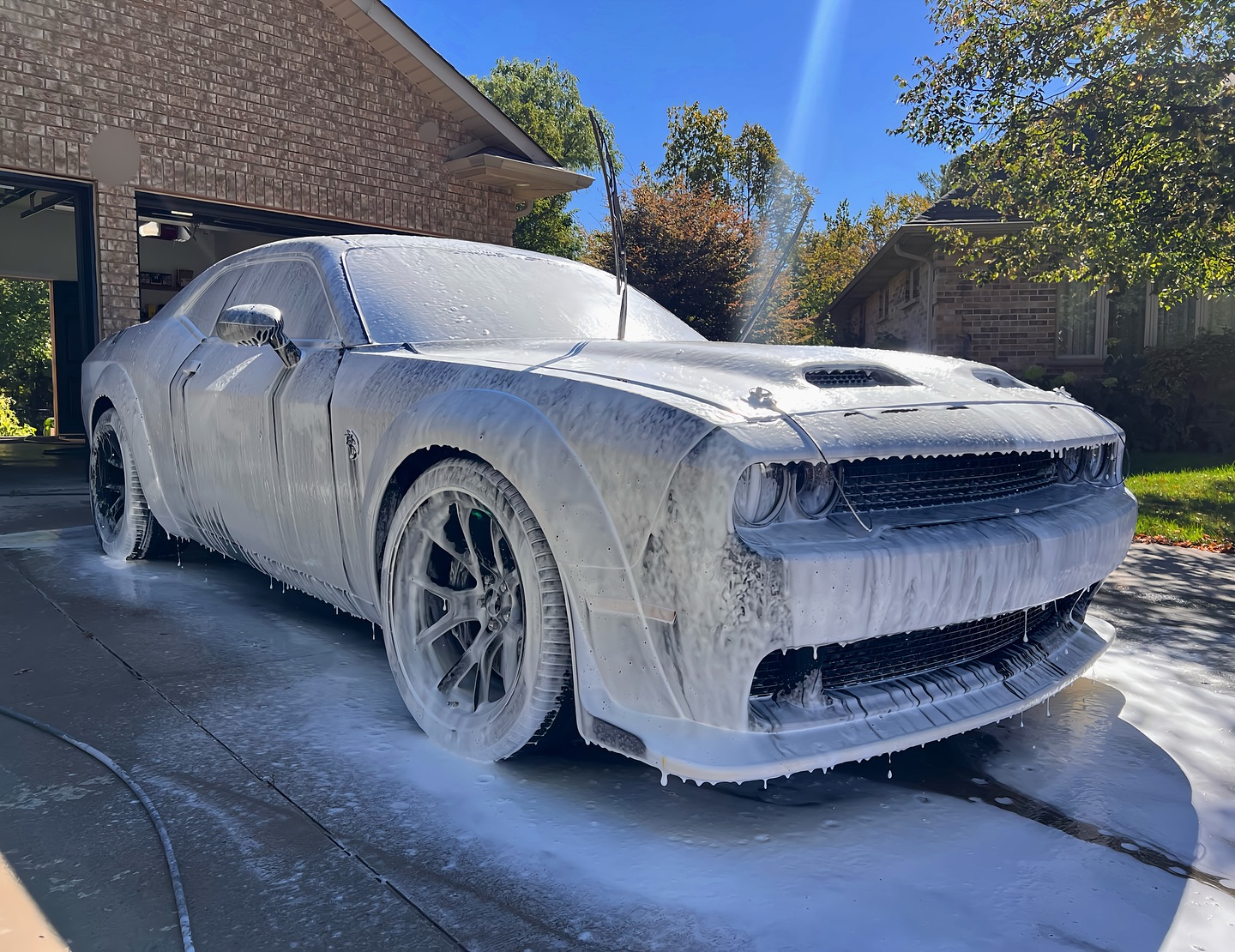 💦 The beast gets its bath. 2022 Hellcat Jailbreak covered in suds, prepped for the ultimate protection. Next up: IGL KENZO Ceramic Coating for unmatched gloss and durability.
🔪 We cut paint, not corners.
🔒 Enquire today about joining our exclusive Private Client List.
📍 Luxe Auto Spa – trusted worldwide by collectors (Australia, USA, Alberta & Toronto).
📧 luxeautomotivespa@gmail.com
📲 647-216-5056
#HellcatJailbreak #IGLCoatings #CeramicCoating #LuxeAutoSpa #TorontoCars #CarCollectors #LuxuryDetailing #KenzoCeramic
