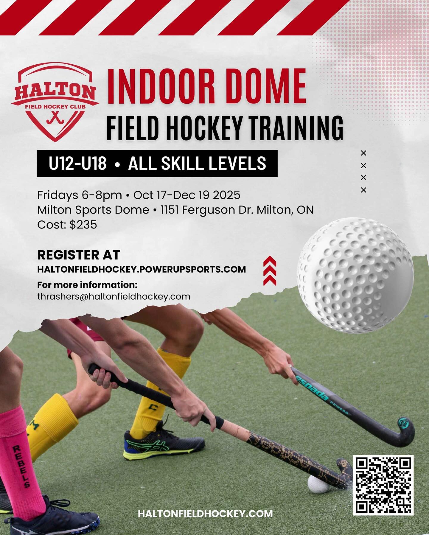 You still have time to register! Starting in 2 weeks in our dome training! Open for all skill levels and u12-18! This is a great way to work on your outdoor skills in the cooler weather. Sign up now with the link in our bio! 🏑
#dometraining #halton #fieldhockey #fieldhockeytraining #fieldhockeyskills
