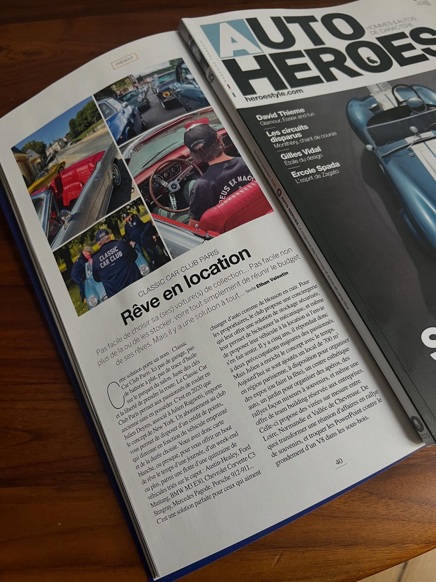 Le wkd commence super bien avec @autoheroesofficiel 🔥❤️🙏🏻
Braquez votre kiosque préféré car il sort aujourd’hui et nous sommes dedans (page 40) + plein d’autres King of cools dans ce numéro 45 💥
@gillesvidal_official @pierregasly @shelby_gentlemancar @tourdecorsehistorique @jean.ragnotti_officiel @jean_redele_official @redelecompetition @masha_guinet @garstood @deusexmachina @deusexmachina.fr
RIP @robertredfordofficialpage 🥹🥰
