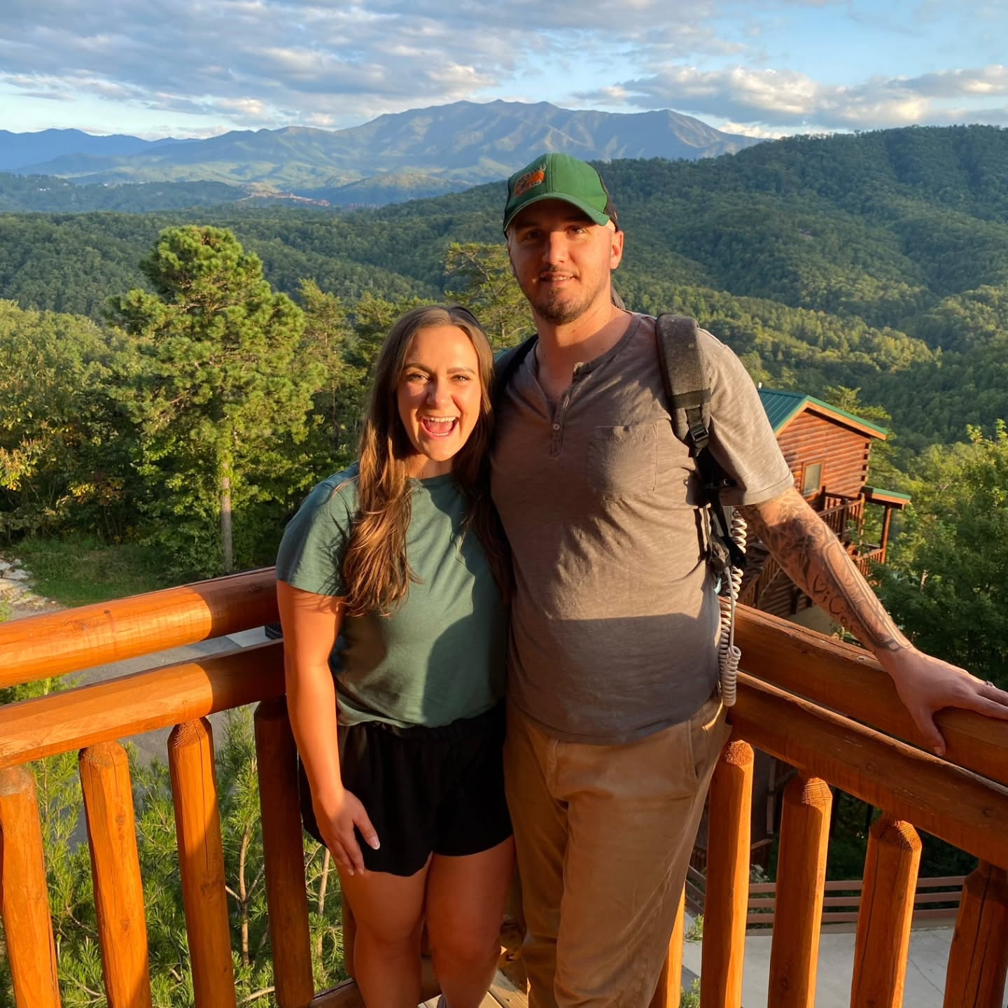 Two years ago, we were traveling for a back-to-back wedding weekend for dear friends and family. Even with the Optune head device and backpack, Anth still made karaoke happen and kept us laughing as he always did. Missing this guy 🍂🎤🧡