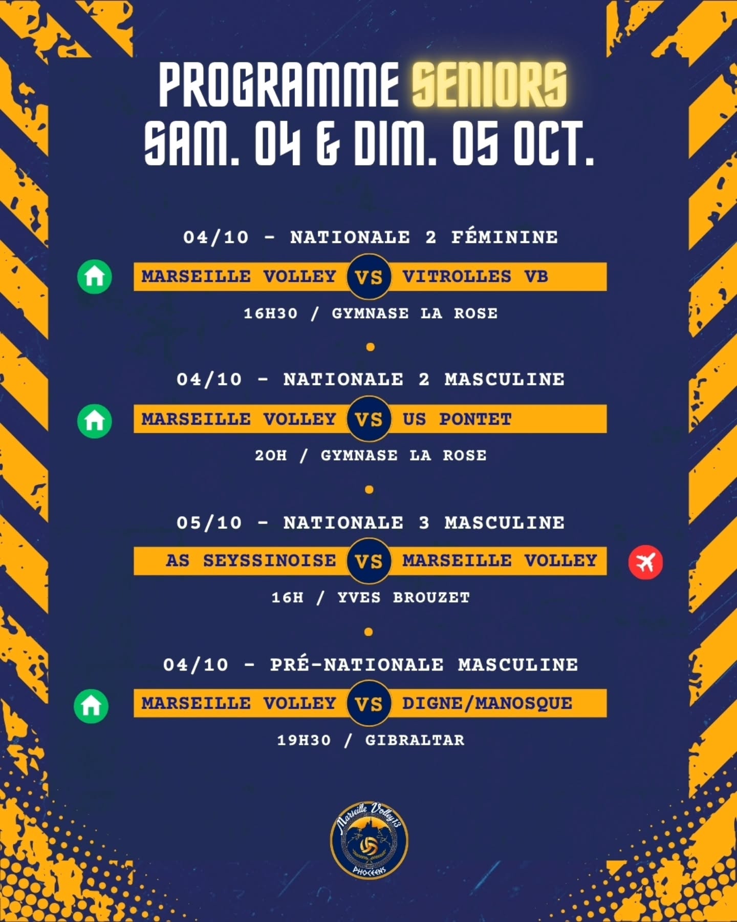 Deuxième semaine de match !! Ce week-end nos deux équipes de N2 jouent à domicile, on vous attend nombreux dans les gradins pour les encourager 😉