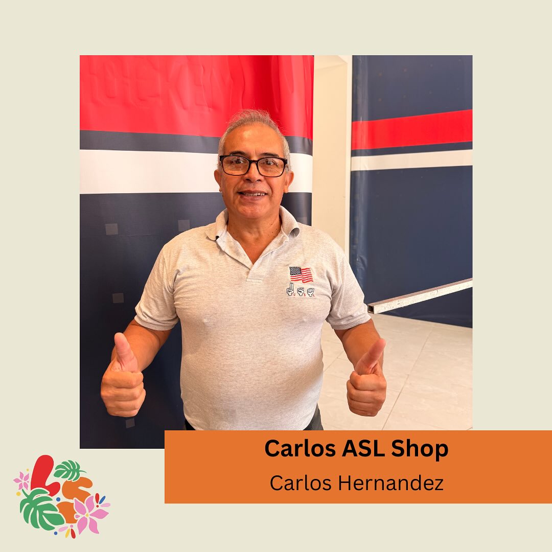 CARLOS ASL SHOP
.
.
.
Carlos Hernandez, a deaf Latino individual, has been wearing business shirts with “I Love You” signs for several years. He derives great pleasure from socializing and engaging in conversations with various individuals. | @carlosaslshop
.
.
.
Nationally 🌿: Mexico
.
.
.
Link: https://youtu.be/uErTa7lgfB4
.
.
.
#latinesordos #latinespotlight #wecan #latinoamérica #latino #latinownedbusiness #hispanicheritagemonth #latinesordoscan