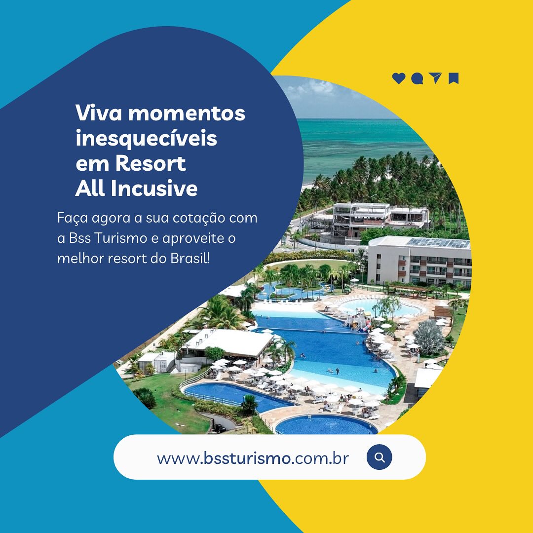Imagine-se relaxando à beira da piscina, com drinks ilimitados, gastronomia incrível e zero preocupações… Agora pare de imaginar e peça já sua cotação! 🏖️🍹
⠀
🌴 Resorts all inclusive com tudo incluso para você curtir sem limites.
📲 Chama no direct ou clique no link da bio para fazer sua cotação! #BssTurismo #BssTeLeva #Turismo #AllInclusive #ResortAllinclusive