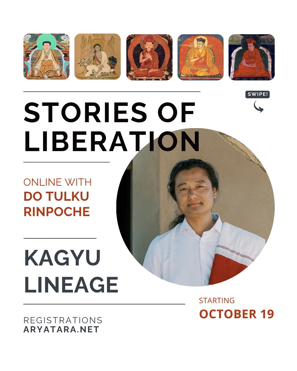 ✨ Message from Rinpoche • Stories of Liberation ✨
We’re entering a new chapter of Stories of Liberation — dedicated to the great Kagyu masters.
Rinpoche shared an inspiring message introducing this cycle.
✨ Read his words in the post
🗓️ Starts October 19
🔗 Registration link in bio