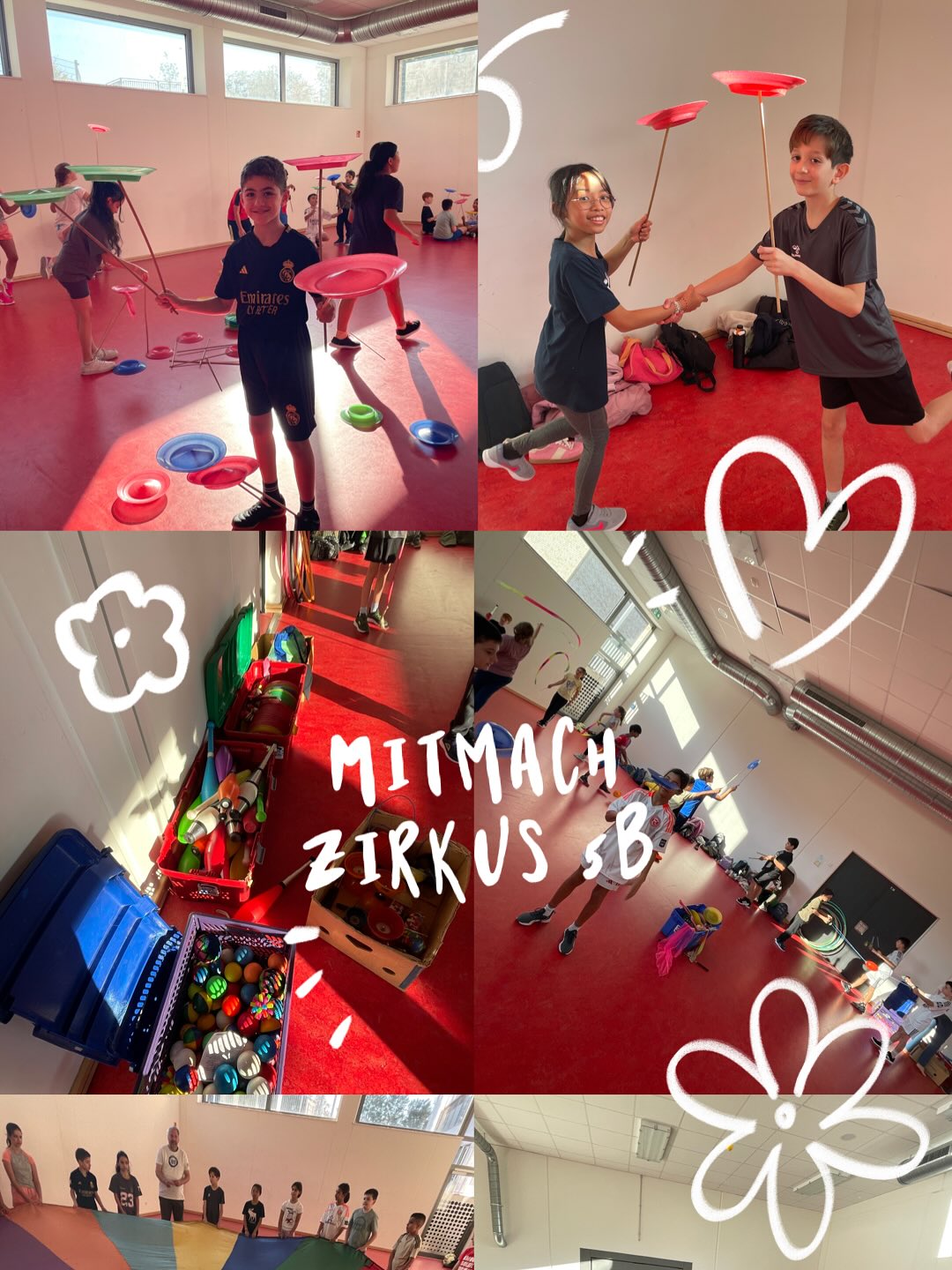 Der Mitmach-Zirkus aus Hilden war heute in der 5b ** verschiedene Zirkus-Elemente wurden mitgebracht und von den Kids erprobt.
#mitmachzirkus #mitmachzirkusdüsseldorf #düsseldorf #schule #schulalltag #toniturekrealschule