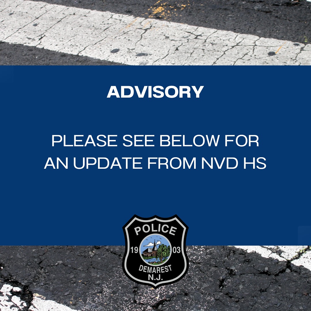 At approximately 12:00 PM, a fire alarm was activated at the school. The Demarest Police and local Fire Departments promptly responded to the scene. After conducting a thorough investigation, it was determined that the alarm was triggered by a faulty air duct condition in the auditorium. As a precaution, the building was evacuated while emergency personnel ensured the area was safe. After a complete inspection, the building was cleared for reentry, and students have since returned to class. Please be advised that the school day will continue as scheduled and will end at the regular dismissal time of 2:41 PM.