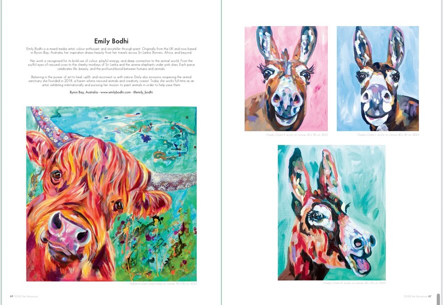 So grateful to have been one of the featured artists in the amazing @toseeartgallery 🩷 a beautifully put together publication, this magazine highlights a variety of styles and artists and is rich in imagery and inspiration! Thank you for the opportunity to be a part of it!