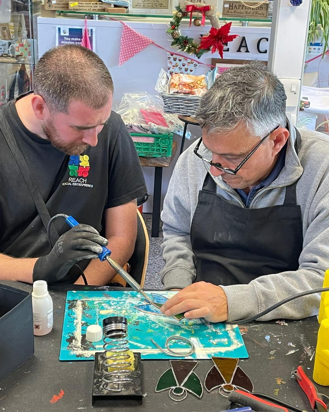 The team have been busy bringing creativity to life - and even getting a head start on Christmas projects! 🎄
From lavender-filled cats (perfect for a cosy night’s sleep this winter), to cheeky Christmas sprout ornaments for the tree, and beautifully crafted stained-glass angels that make a stunning decorative piece - there’s something for everyone.
Each project shows off the amazing skills our team develops here at Reach, turning imagination into unique handmade gifts.
Place your Christmas gift order on our website - link in bio.
#SocialEnterprise #Southampton #Hampshire #LearningDisabilities #LearningDisability #SouthamptonBusiness #Charity