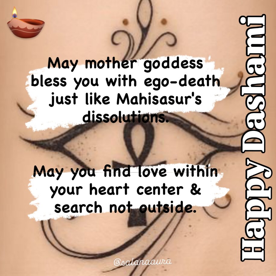 Love is here, within us all.
My soul sisters, I wish you a beautiful Dashami/Dashain.
... images of god imposed through a patriarchal system, show us god as too impersonal, too big, too unbelievable
(created by big powerful few) only to limit our understanding of ourselves... encountering the divine right where you are is the spiritual sustenance
- God is here, by Rabbi Toba Spitzer
This Dashami, May ma Durga blesses us with her nine sisters's blessings-
1. Finding strength staying grounded in our body, a gift of Mother Earth
2. Seeking truth with discipline n devotion, trust inner voice
3. Radiating calm in the conflict as both will be there as you choose it to be
4. Embody creativity as you are the vessel of it
5. Love your inner warrior it only wants justice by you
6. Embrace her who is becoming through you
7. Be open to transformation, it comes from within not outside
8. Forgive, what needs to be comes to you, let go which needs to flow
9. Gratitude for all around us, goddess aspects within us.
Have a wonderful time with your loved ones 🪔🪔🪔
#godishere
#salanaaura
#patriarchydetox
#feminineawakening