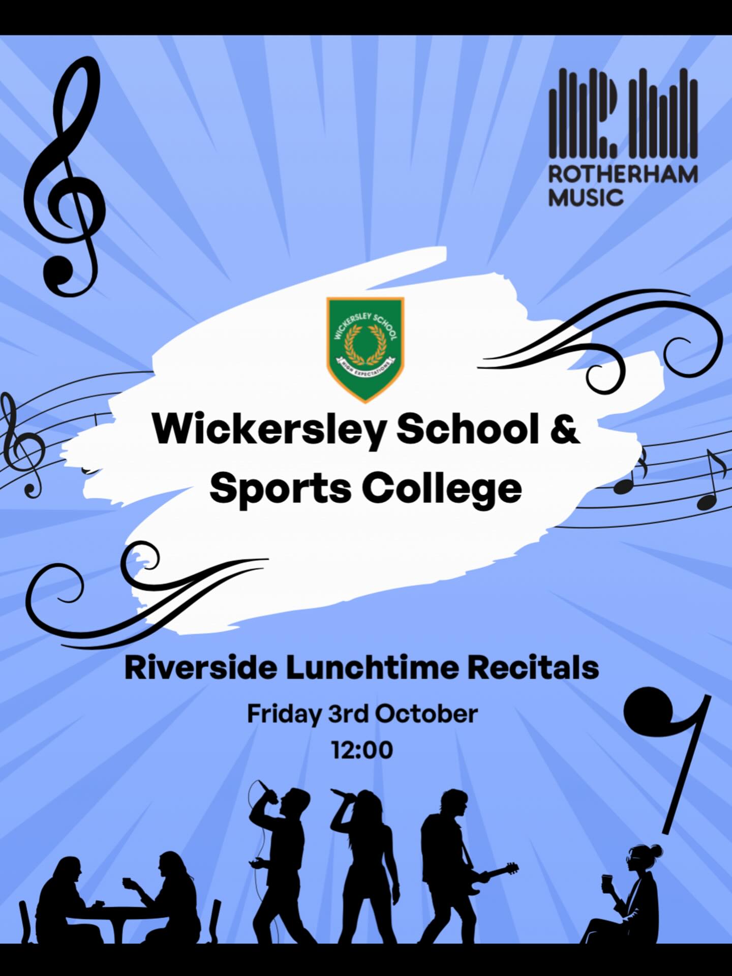 Edit: Starting time will be 12:45pm
Attention!
We are back with another amazing lunchtime recital. This time with @wickersleyssc providing a beautiful selection of songs sung and played on guitar, piano and violin by their young students.🗣️🫶🏾
Come and have your lunch in Riverside’s café while you hear the wonderful voices of some of Rotherham’s talented young singers. This Friday we welcome Wickersley School and Sports College for the first time! Start your weekend with a smile! 😊See you there!
#liveperformance #talentshowcase #creativity #Musicians #Singing #creative #musicians #childrenscapitalofculture #livemusic #Free #riversidecafe #live
#choir #singing #youngvoices #rotherham #singing #piano