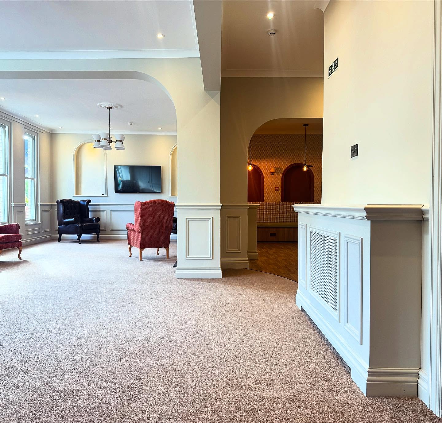 Super exciting to see this Care home project coming together. We’ve been working with @novaco.design to completely redesign and refurbish the lower ground floor at All Together Care in Weymouth. Really looking forward to showing you all the completed project.
#rebuild #redesign #refurbish #interiordesign #interiors #interiors #design #bespoke #bespokejoinery #joinery