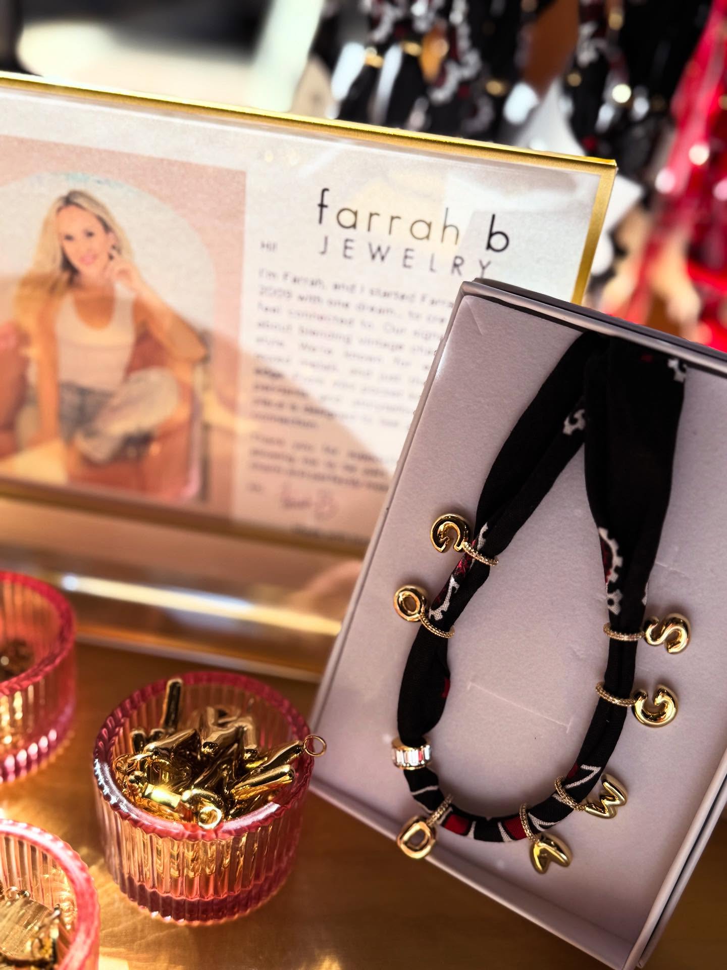 Happy Friday! If you’re in Athens today, be sure to stop by @cheekypeach to see @jaimebinnicker and all new & exclusive @farrahbjewelry charms, necklaces, and more!✨❤️🐾
Cheers to new jewels, new connections, and lifelong memories!🖤