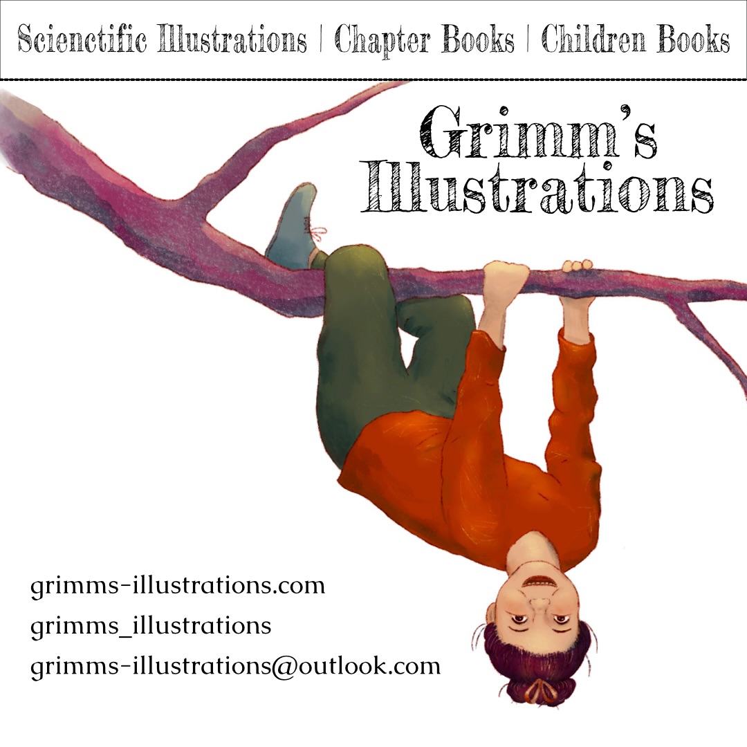 Hi there! Happy KidLitPostcardDay!
My name is Merle Grimm. I’m a passionate illustrator who loves working with both traditional and digital mediums. When I’m not creating, you’ll probably find me with my nose buried in a book.
#grimms_illustrations #kidlitartpostcard #illustration #kidlitart #kidlit #childrensbook #childrenbooks #illustration #kidlitartpostcard
