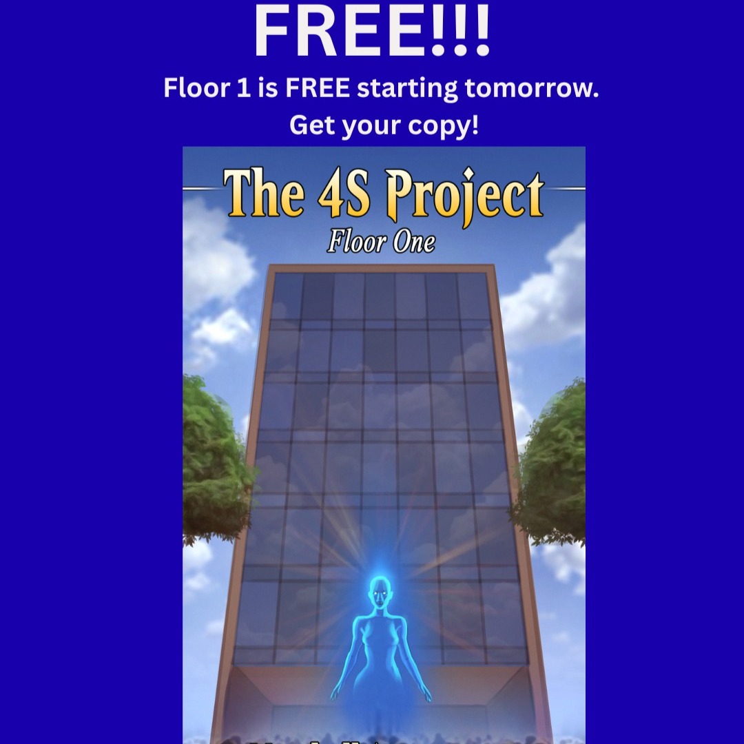 Hi friends! It's true!! The 4S Project: Floor One eBook version is FREE! This starts tomorrow, Friday, 3 October. Come get your copy right here:
https://www.amazon.com/dp/B0D6M6V2YH
Leave a review and LMK what you think. Don't forget, this is just the first floor. There are seven total floors in this series, so come back and finish the epic story.
Hey, what's this book about? I'm glad you asked....
In 2150, Armachez Inc. created a widely accepted, and highly encouraged, process of getting single people together to start a family. Individuals must be DNA matched with at least one other ‘participant’ to be accepted into the program. The process is completed through a seven-floor interactive program where individuals have the opportunity to interact with others hoping to find a partner.
Join in all seven floors and see who gets married. You won't be sorry!
#bellespalsypoetryguy
#writer
#pleaseleaveareview
#freebook
#authorsofinstagram
#writersofinstagrám
#iwriteplays
#romance
#futuristicromance