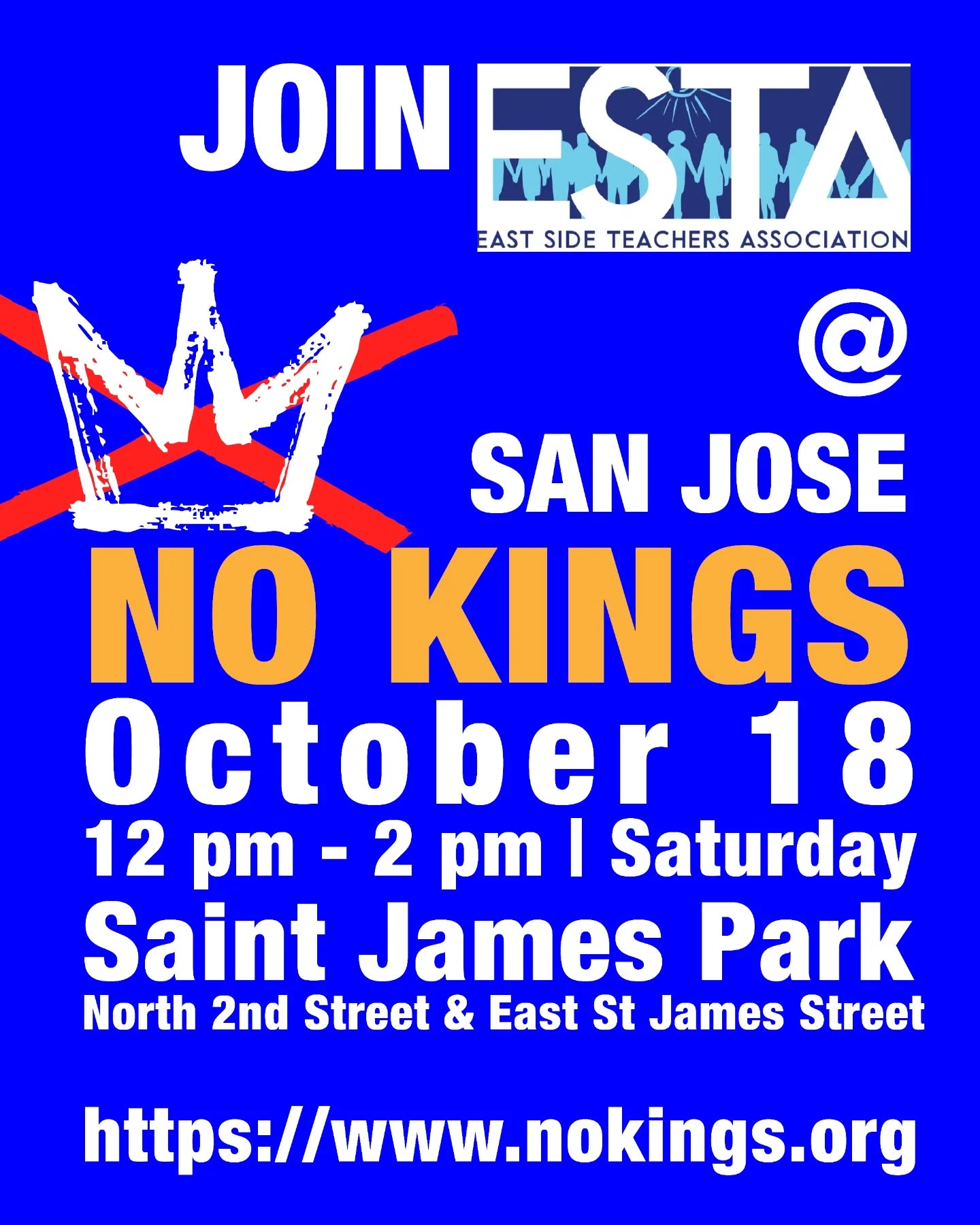 At the last ESTA assembly meeting, the reps voted in favor of endorsing the No Kings action.