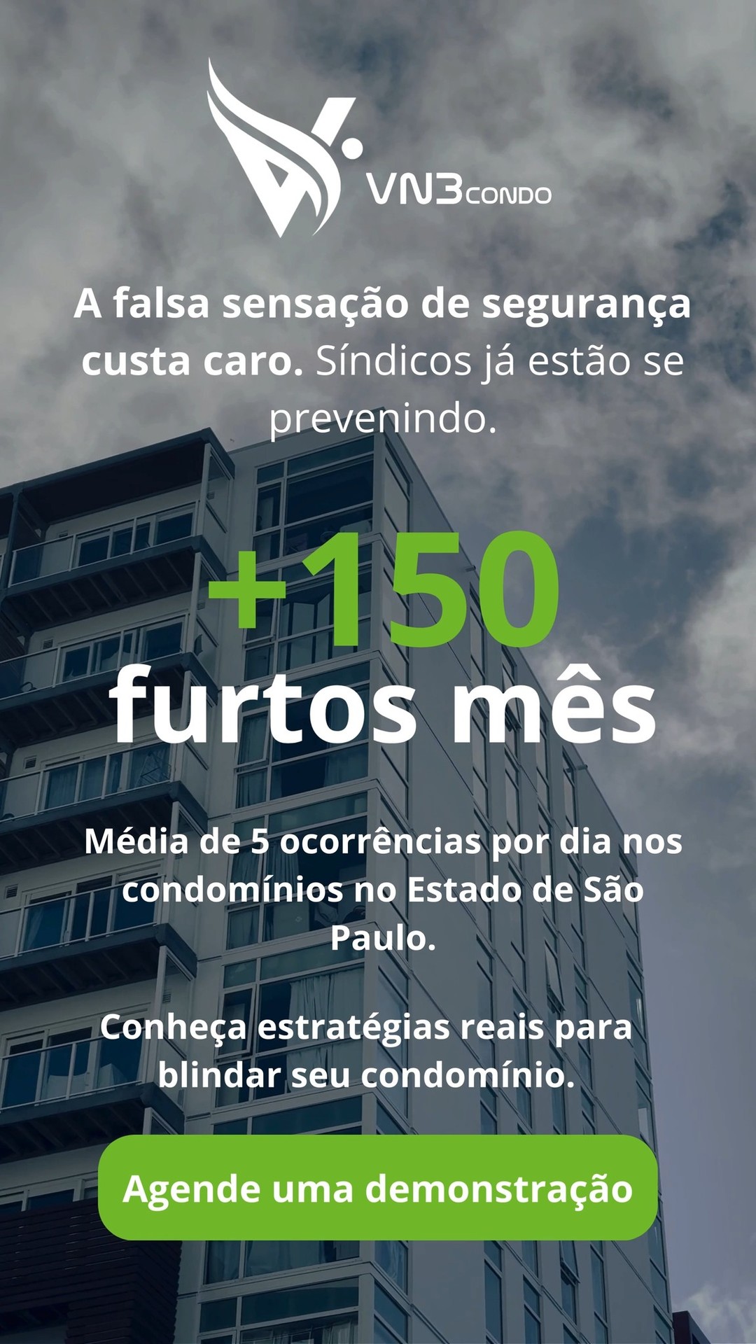 🔒 Você sabia que só em SP acontecem mais de 150 furtos por mês em condomínios?
Isso significa em média 5 ocorrências por dia.
A falsa sensação de segurança custa caro.
👉 Síndicos já estão adotando estratégias inteligentes para blindar seus prédios.
📲 Compartilhe esse vídeo com o síndico do seu condomínio e ajude a evitar que isso aconteça onde você mora.