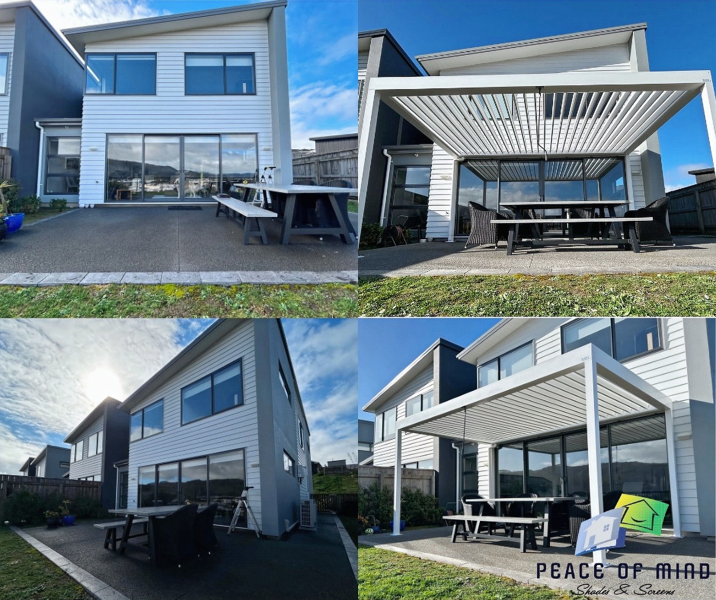 ✨ Check out these stunning before and after photos of our latest Louvre installation in Aotea, Wellington! Ready to revamp your outdoor space? 🎉 Want to explore your options? Contact us for a no-obligation quote! 👉 https://wix.to/RnkH4nf #OutdoorLiving #HomeImprovement #LouvrePergola