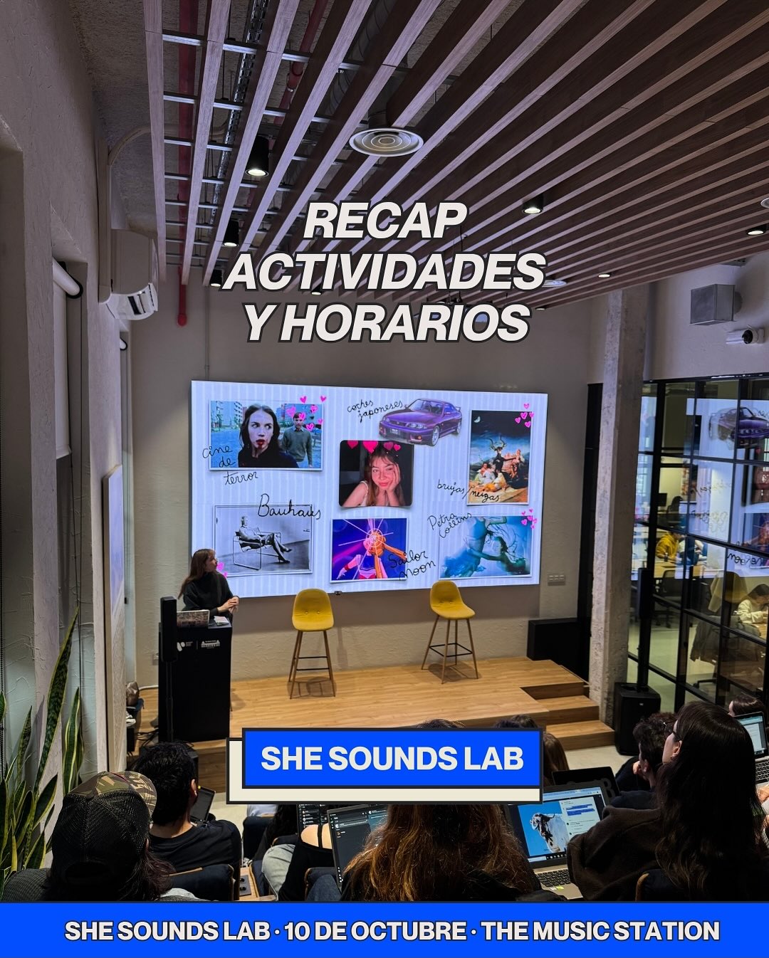 Estos días ha habido mucho movimiento 👀✨ así que aquí va un recap con horarios y actividades para ordenar ideas.
#shesoundslab
