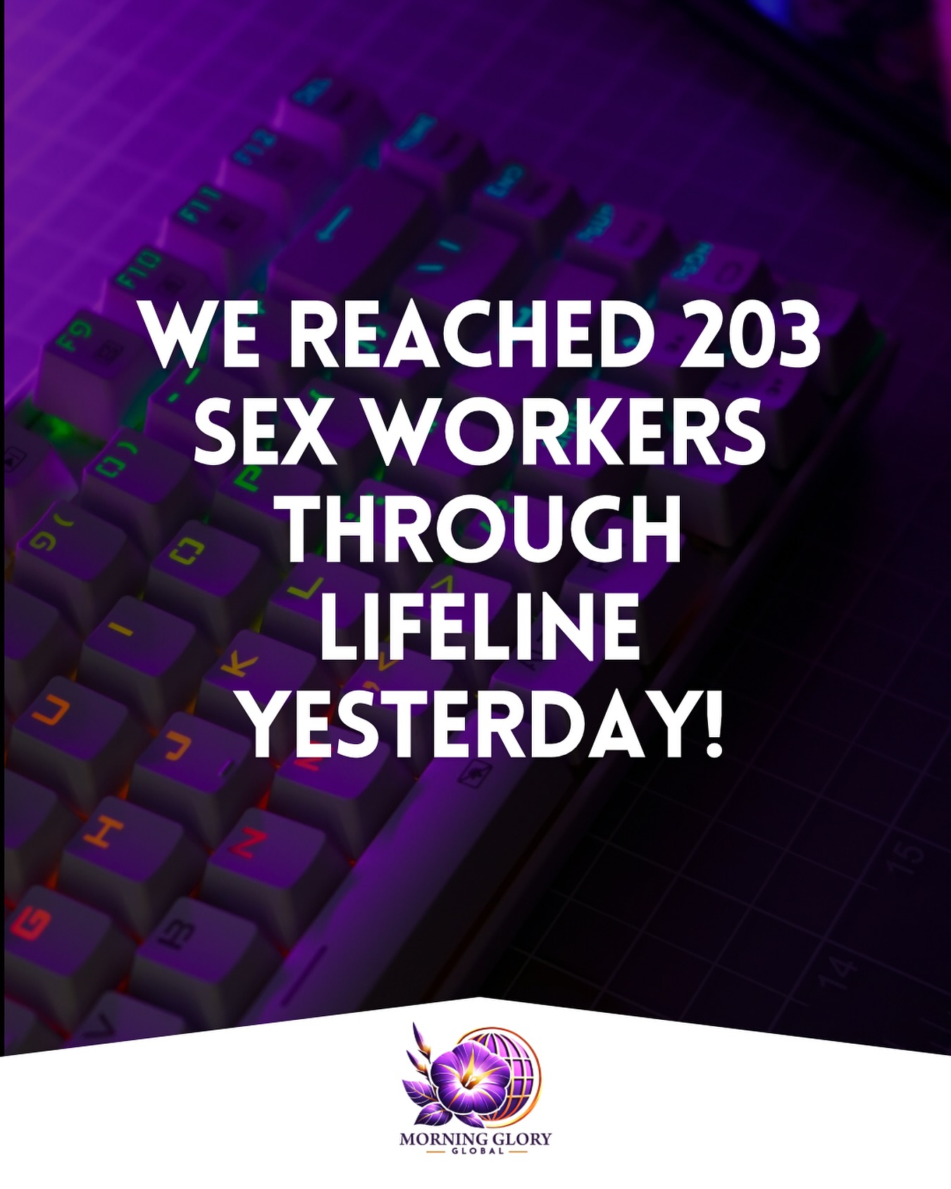 What started as an impromptu idea on Sunday afternoon turned into a mission of love.
Through LifeLine, we reached 203 women with online s*x ads—each one a real person with a story, a struggle, and a soul crying out for hope.
We listened as they poured out their hearts.
We prayed over them as Jesus intervened.
And then, we offered tangible help—food, hygiene products, and the reminder that they are seen, cared for, and deeply loved.
Messages continued coming through long after we wrapped up. By bedtime, our inbox was overflowing.
And today, we’ve been working nonstop to schedule in-person meetups for Tuesday.
For Tuesday’s outreach, we’ll drive to every corner of the city—homes, hotels, and hidden places—to disrupt the darkness.
A huge thank you to Costco for sponsoring part of this outreach!
And to our incredible community of Disruptors who faithfully partner with us to restore dignity to the expl0ited, overlooked and underserved.
This is what it means to bring light into the dark. ❤️🔥 #jesuslovessexworkers
#morninggloryglobal #lifeline #disruptors #AmbassadorOfHope
