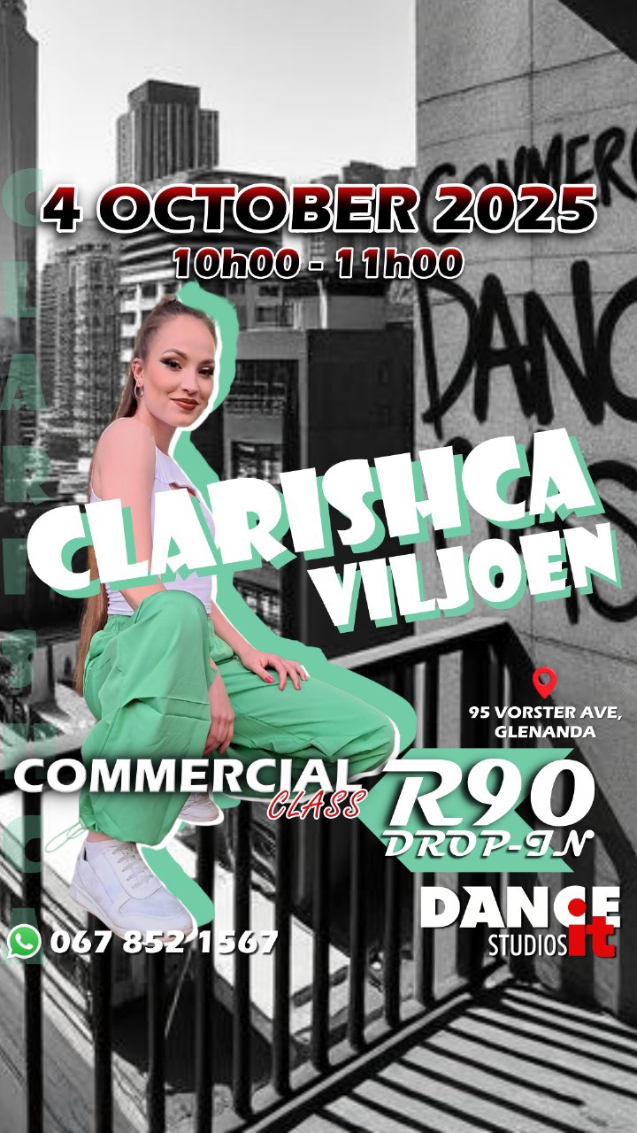 Your Saturday mornings just got a massive upgrade! 🤩
Join us at DanceIt Studios for our Commercial Class series this October!🔥
This week, resident superstar @clarish.tjie is kicking it off, and you can grab your spot for just a R90 drop-in‼️
BUT WAIT... The excitement doesn’t stop there!😱
Lock in all 4 WEEKS of October, featuring Clarishca AND 3 incredible GUEST TEACHERS (line-up dropping MONDAY!) for just R330! That’s a steal for this level of talent‼️💯
Come through every Saturday, 10:00 - 11:00 AM ⏰🗓️
Need to book or have questions?
WhatsApp us: 067 852 1567 or hit us up in the DM’s 📲
📍 95 Vorster Avenue, Glenanda
#danceit #danceitstudios #dancestudio #dance #dancer #danceclass #dancelife #dancers #dancing #commercialdance #commercialclass