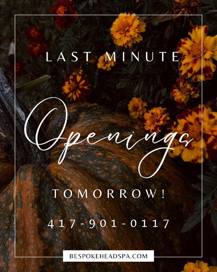We have some last-minute openings tomorrow! Grab one now for 10% off!