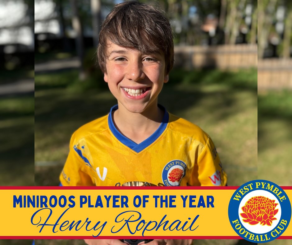 Henry Rophail, Mixed Miniroos Player of the Year, 2025 💛💙
Mixed Miniroos Player of the Year recognises a player who tries has heart, spirit and demonstrates strong commitment to their team.
This player always tries their best, was MVP for every game and works hard in defence. They are recognised as always giving 100% to their team.
This year we are thrilled to announce, the 2025 Mixed Miniroos Player of the Year is Henry Rophail from the U10 Stallions! 💛💙