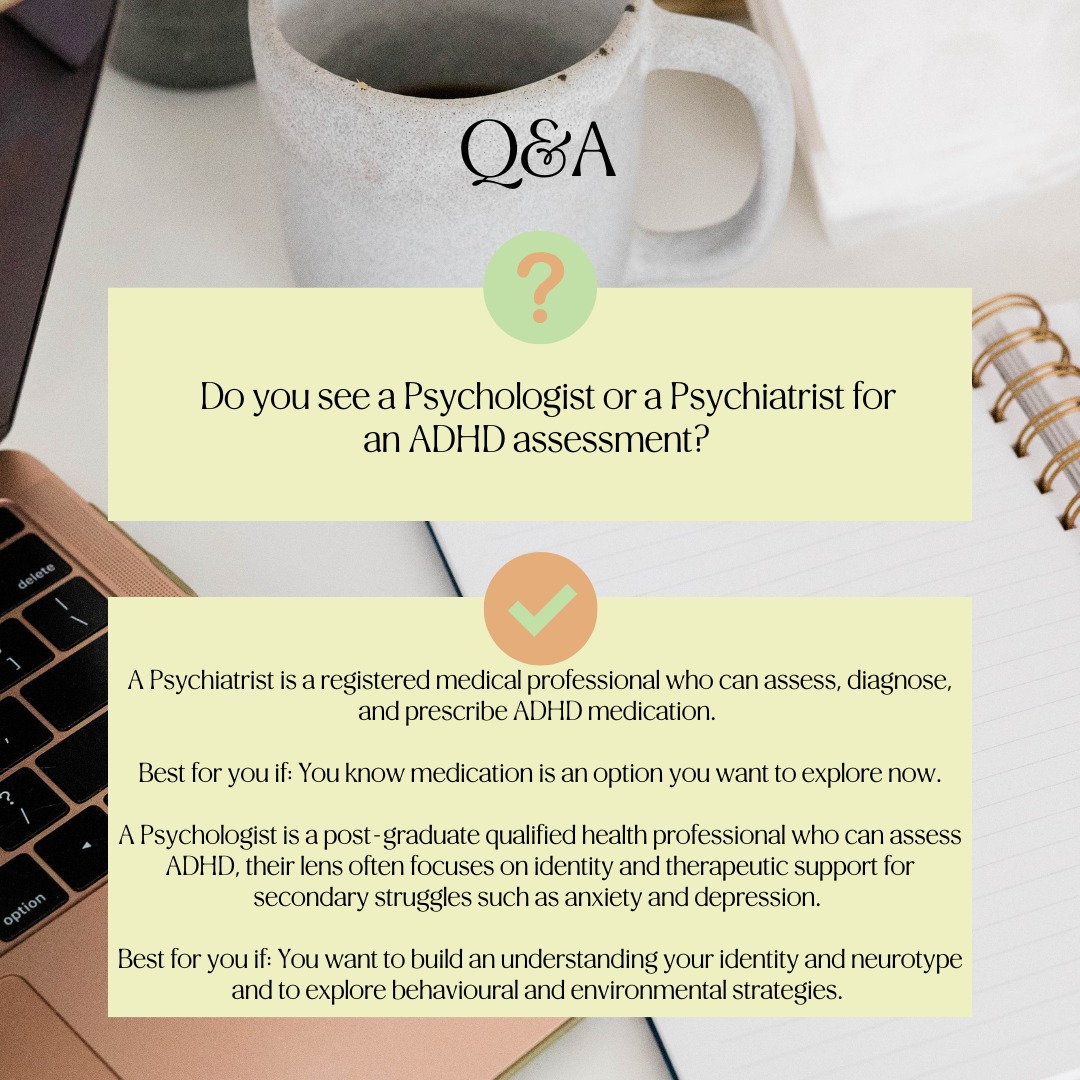 The decision to invest in an assessment is huge. It means dedicating your time, your money, and, most importantly, your emotional energy. When facing the decision of who, what, when to speak with about an ADHD assessment, it can seem like there are no clear, signposted pathways, and for a neurotype that already struggles with task initiation, that ambiguity is a real roadblock.
Check out the blog on the unique benefits of both professions for assessment.
https://www.glowstatepsychology.com.au/post/where-do-i-even-begin-navigating-the-first-steps-of-adult-adhd-assessment
