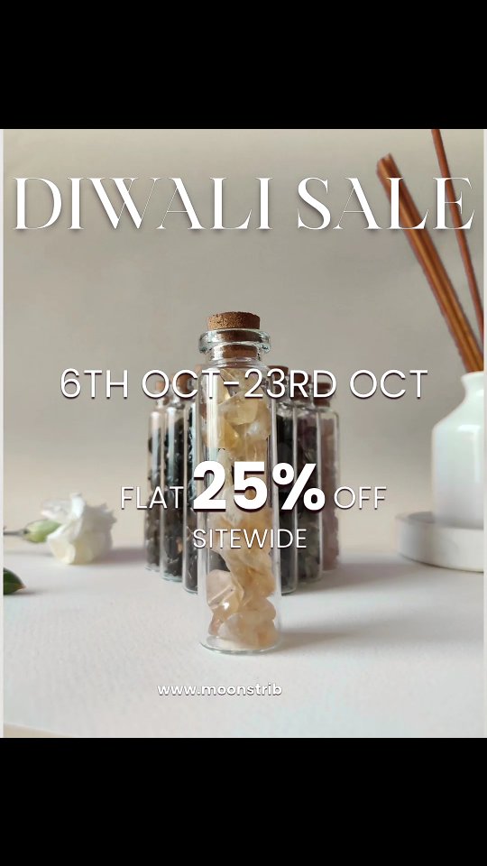 25% OFF SITE WIDE| DIWALI 2025 SALE IS GOING LIVE ON 6TH OCTOBER.
Shop more celebrate more
#diwalicelebration #diwaligifts #diwali2025 #spirituality #crystaljewelry