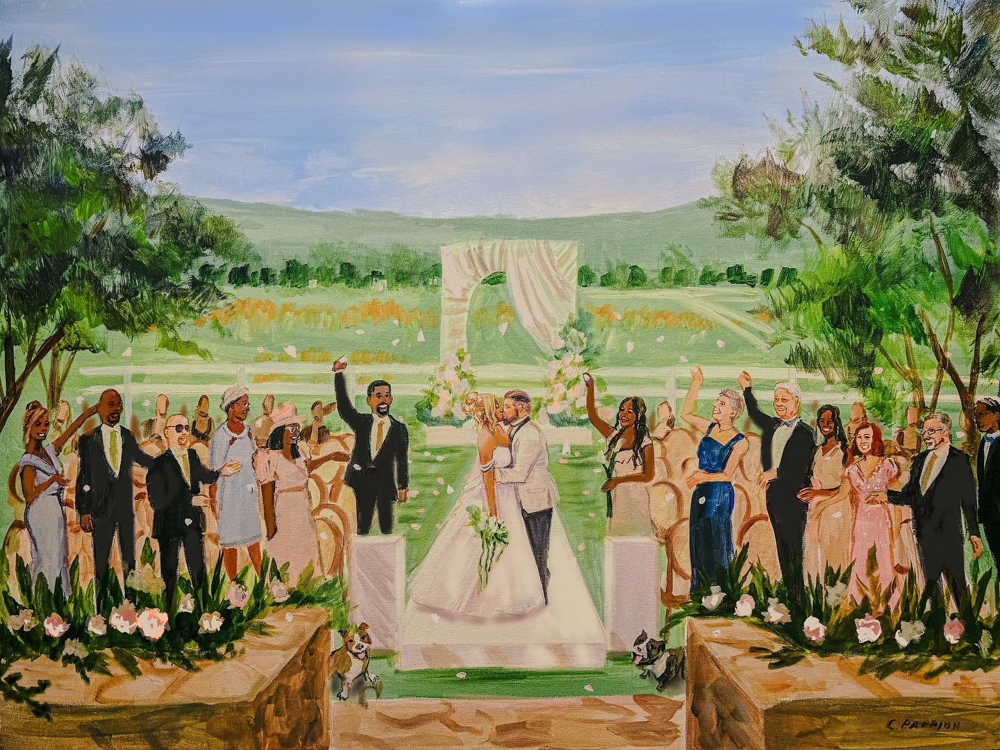 Absolutely breathtaking wedding! I'm still pinching myself for being part of this dream team with talented vendors! Can't wait to return to the Height Torr estate!
Content- @honeydosocials
DOC- @styleluxeweddings
Planning- @verybespokeevents
Concept & Decor- @verybespokeevents
Ceremony Dress- @pinatornai @kleinfeldbridal
Cocktail Dress- @kandbridals
Cake- @charys_bakery
Photog & Vid- @sadielynnfilms
Tattoos- @fearlessinkandbeauty
Live Painter- @pappionartistry
Nails- @_.elladorias.nails
Moms & Maids MUA- @makeupbycham
Venue- @heigh_torr
Hair- @hairbymicdiva
Makeup- @makeupby_pnang
Bouquet & table florals- @fivestemsfarm & @verybespokeevents
Emcee- @premiere_emcee
DJ & Violinist- @summiteventsco
Sax- @dmvsaxophonist
Calligraphy- @leahletters_
Catering- N&M Devine Cuisine
Add’l Decor & ceremony florals - @nadinedeleondesigns
Rentals- @prettylittleweddingco @sammysrental @verybespokeevents
#Koplowedz #koplow #dmvwedding #wedding #weddingpainter #liveweddingpainter