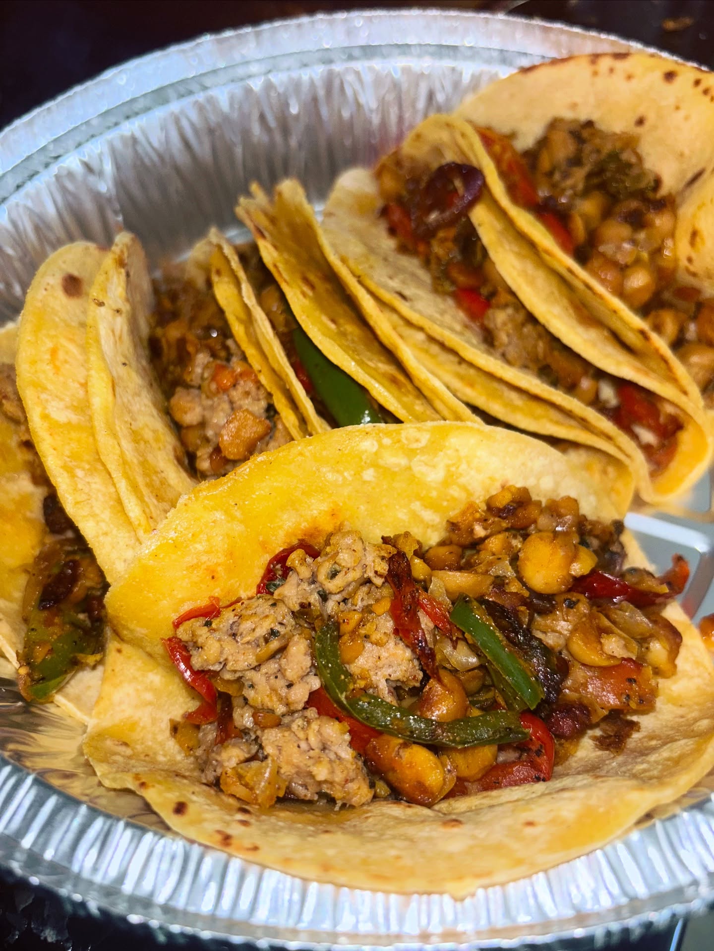 I had two clients order these breakfast tacos for catering over the weekend!! 🙌🏾
I grill onions, red pepper, and bell pepper with garlic, and add smashed chickpeas and vegan sausage! I use a fried corn tortilla and sometimes make a fresh salsa to top it with but these tacos are top-tier and a great option for breakfast/brunch!
Contact me if you or someone you know needs vegan catering!
#veganeatswithbri
#veganeats
#vegantacos
#breakfasttacos
#veganfood
#veganbreakfast
#richmondfood
#veganandglutenfree
#homemadefood
#rvavegans
#rvavegetarians