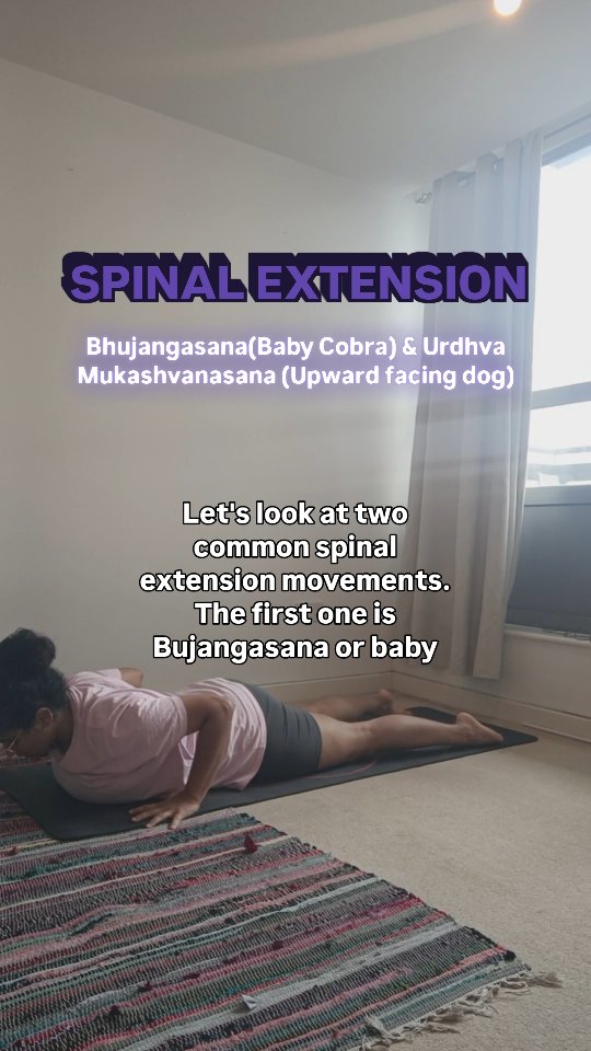 Spinal EXTENSION is a necessary movement for spinal health, commonly ignored in daily movements as most of life is front facing and more flexion biased.
In this video the differences between the two movements - Baby Cobra and Upward facing dog are explained.
Add this to your routine and notice the difference in your spinal health.
#babycobra #spinalhealth #spine #movementeducation #yogatherapy #breath #womenshealthuk #womenshealthandwellness #spinecare #bhujangasana #urdhvamukhasvanasana