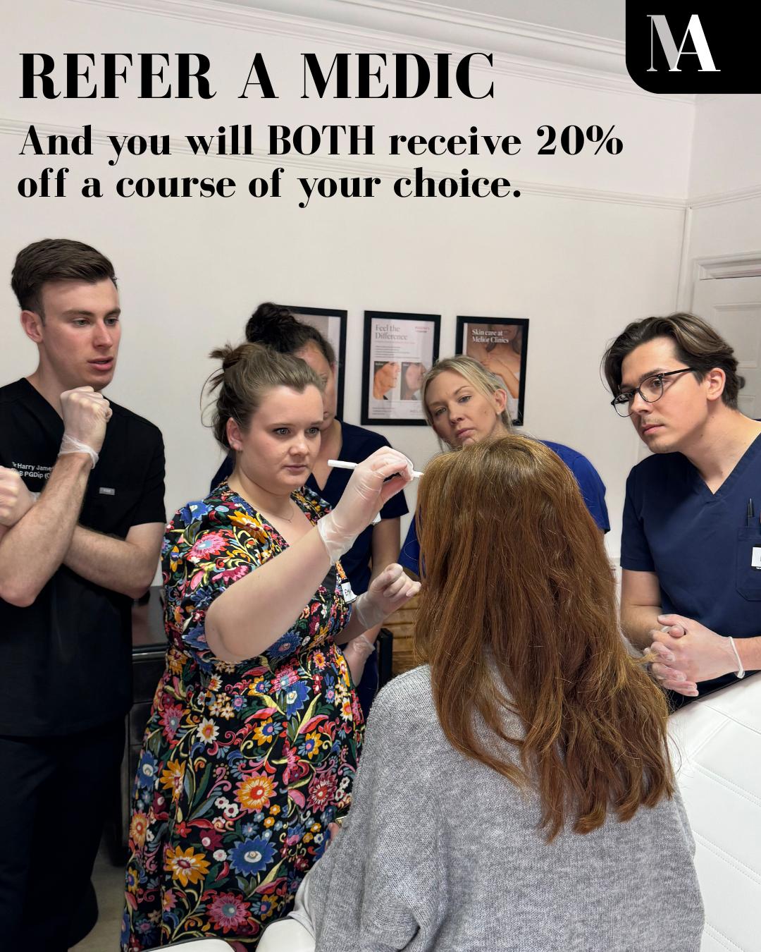 Refer a colleague and youโll both get 20% off any MedAesthetic Academy course! ๐๐
Train at Harley Street with expert clinicians like Dr. Harry James, learning both theory and hands-on skills in injectables and aesthetic medicine. Gain CPD-accredited certification, personalised mentorship, and the confidence to excel in your career.
๐ฌ WhatsApp: 0800 772 3304
๐ง Email: contact@medaestheticacademy.co.uk
๐ Book via our contact form: www.medaestheticacademy.co.uk
#MedaestheticAcademy #AestheticTraining #InjectablesCourse #MedicalAesthetics #CPDAccredited #Aesthetics #AestheticsCourse #AestheticsTraining #Education #MedicalInjector