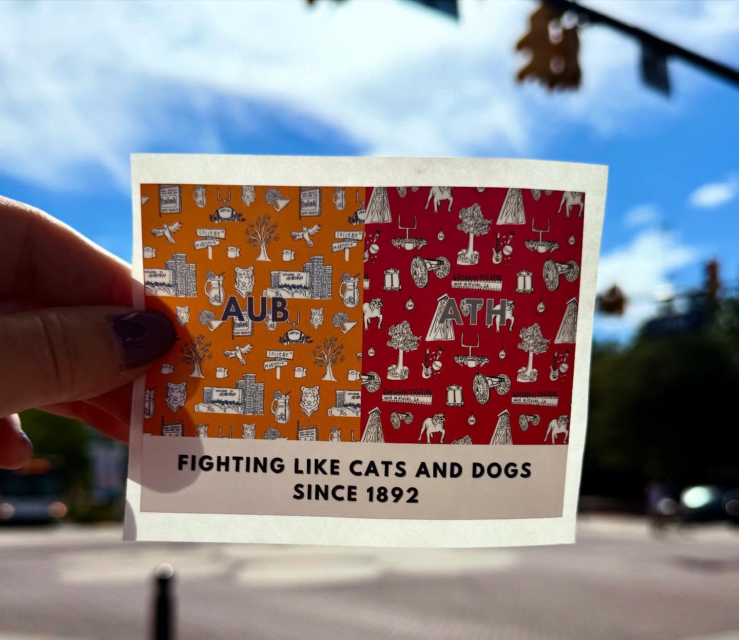 It may be quiet on the Plains this weekend, but one week from today, the South's Oldest Rivalry rolls into town. Be ready with this complimentary sticker,available exclusively @lilyjaneboutique1 and @charmingoaks. Let's make the dog days over before they even begin!
.
.
.
#spiritisalwaysinstyle #loveyourcollegetown #auburn>athens #dogdaysareover @shannonloughridge @grayson_hunt3 @sophiaelliott123 @sscohan
