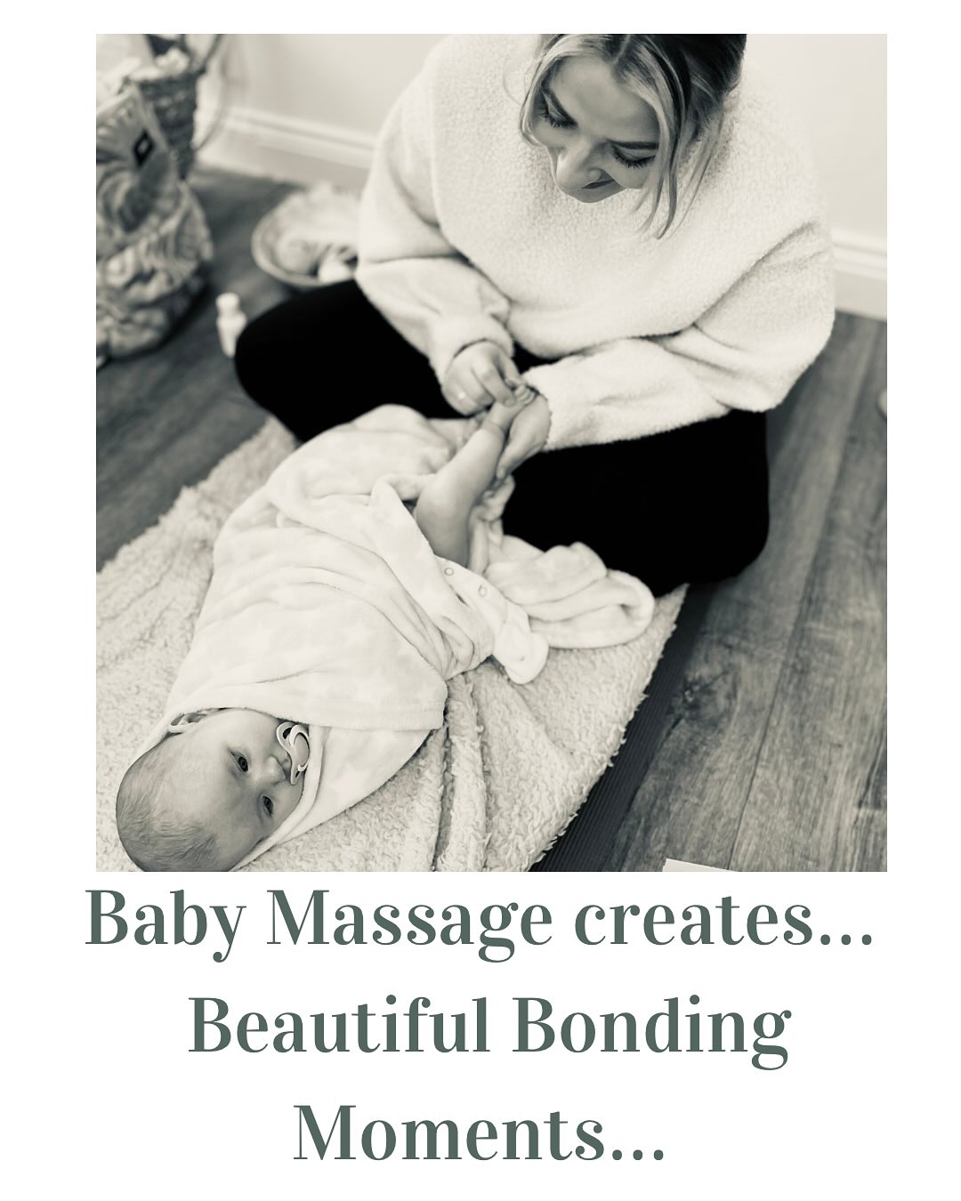 Thinking of coming along to one of my baby massage classes?? Here are some of the opportunities they create for new mums and the things I loved about the classes when I was a new mum myself. They just create this beautiful space to slow down, breathe your baby in, pause and reflect on everything you are going through and feel understood. And of course a hot drink is essential. X I have two spots left in Mirfield starting 15th October. Xx