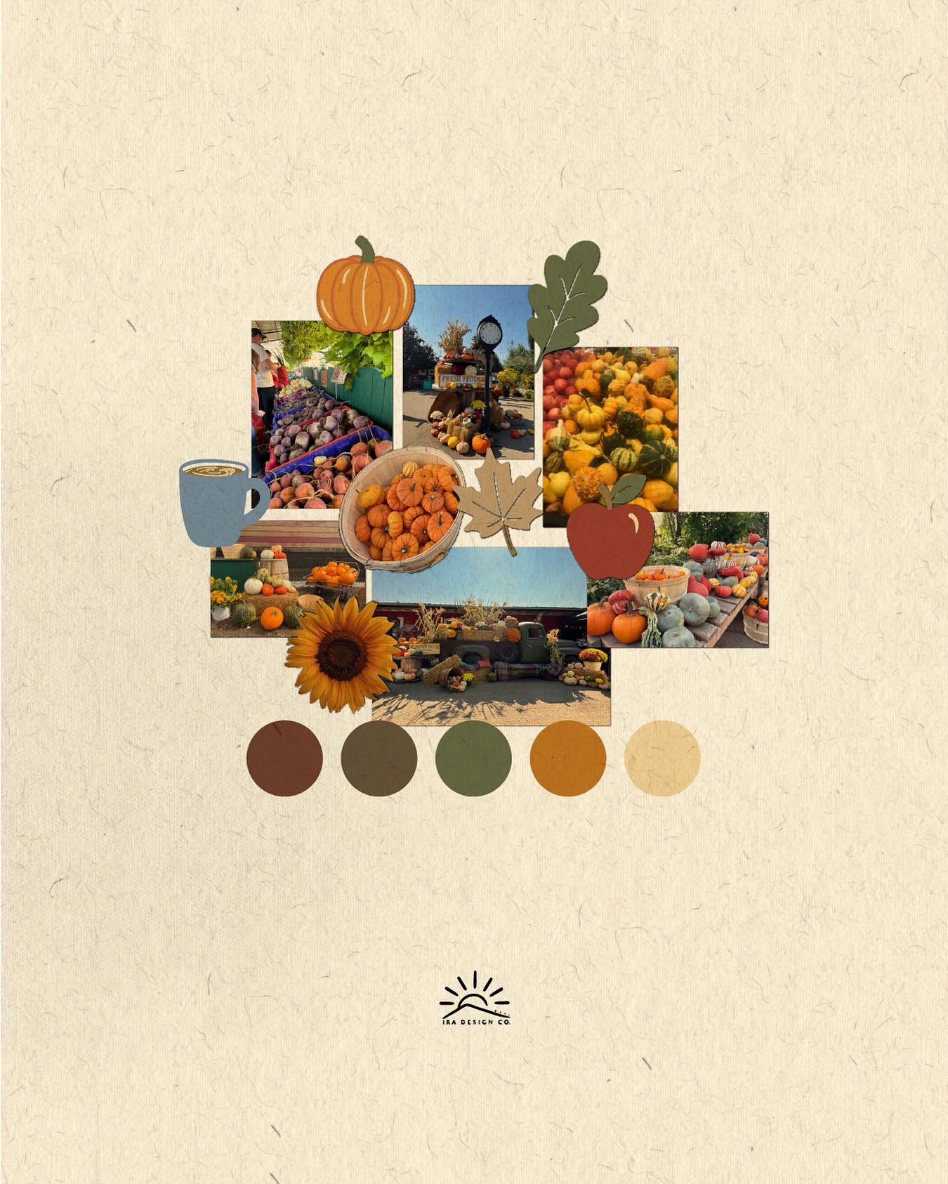 October autumn vibes 🍂 🥮🍁🥧🤎
☼ ☼ ☼
#autumn #moodboard #colourpalette #fall #october #autumnaesthetic #illustration #graphicdesigner #logo #brandingdesigner #digitalart #smallbusinesslove #seasons #logodesinger #pumpkinspicelatte #harvest