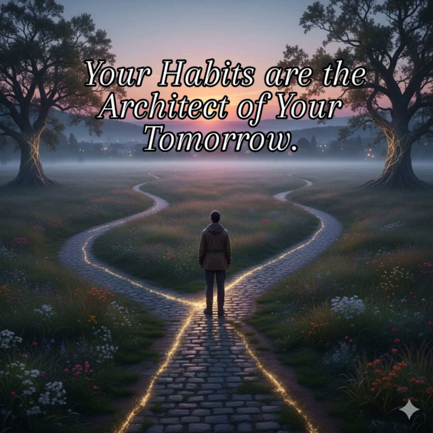 The Invisible Blueprint of Tomorrow
Your Habits are the Architect of Your Tomorrow.
We often talk about building our future, but what if our future is less about construction and more about cultivation?
"People do not decide their futures, they decide their habits and their habits decide their futures."
This isn't just about repetition; it's about the invisible architecture we design within ourselves. Each habit is a silent, often unseen, brushstroke on the canvas of our coming days. A decision to wake up earlier, a commitment to kindness, a moment spent learning – these aren't just actions, they are the very threads weaving the fabric of who we are becoming.
Our habits are the silent navigators, steering us not just towards a destination, but into a transformed self. What kind of architect are you being today? Are your blueprints leading you to a skyscraper of strength, a garden of peace, or a bridge to new possibilities?
The masterpiece of your life is being drawn, not with grand declarations, but with the quiet, consistent strokes of your daily habits.
#YourHabitsAreTheArchitect #HabitFormation #FutureYou #MindfulLiving #GrowthMindset #DailyChoices #SelfMastery #DesignYourLife