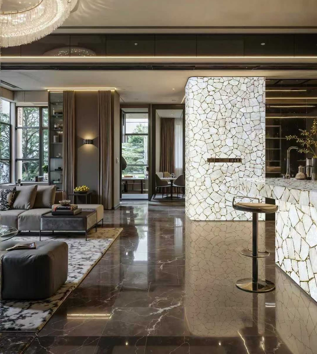 ✨ Duramica Glassonyx White Quartz Panels with gold foil – where elegance meets innovation. The glowing stone effect adds depth and warmth, perfect for walls, furniture accents, and custom design pieces.
🛋️ Ideal for luxury interiors & statement furniture.
🛒 Explore more at www,duramica.com
Glassonyx #Duramica #QuartzPanels #LuxuryDesign #InteriorInspo #GPGrant #DuramicaStone #DuramicaLightweightStone #naturalstone #lightweightstone #InteriorDesign #LuxuryDecor #HomeInspiration #naturalstonepanels #stoneveneer #stonecladding #stoneinterior #interiors #interior #design #interiordesign #moderninteriordesign #designdeinteriores #luxuryinteriors #stonefloor #interiorstyling #modernhomedecor #contemporaryinteriordesign #homedecor #stonefurniture